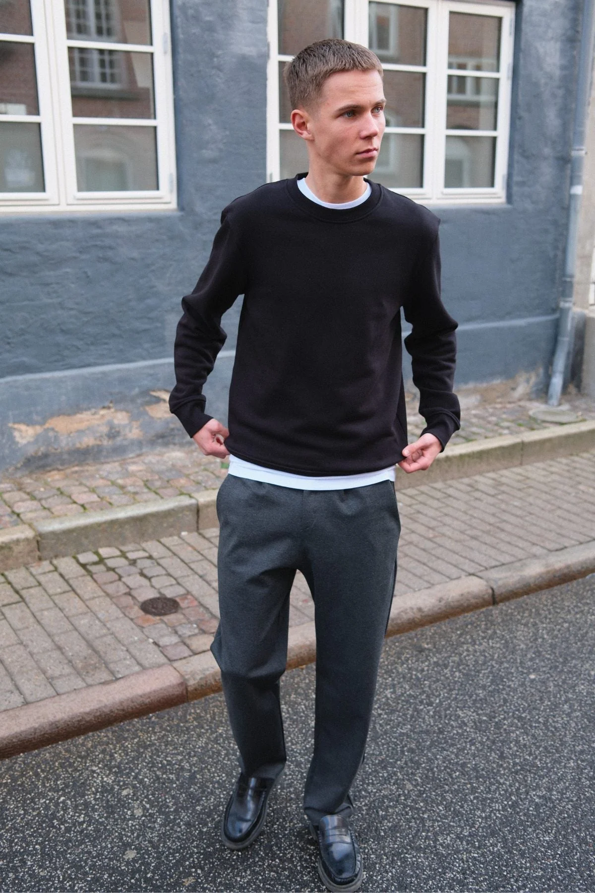 Performance Pants Breit - melange grau - Image 3