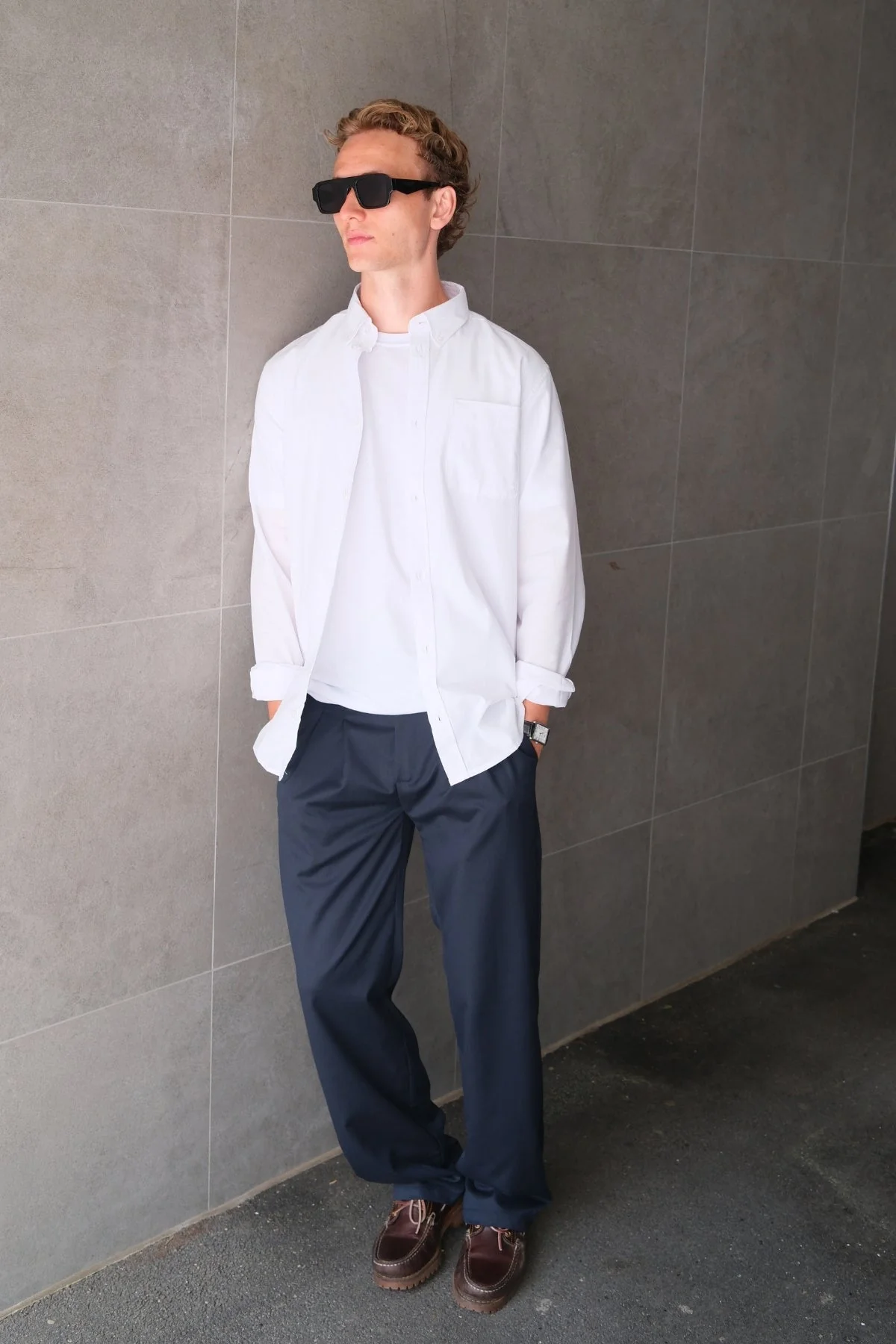 Performance Pants Wide Passform - Marine - Image 3