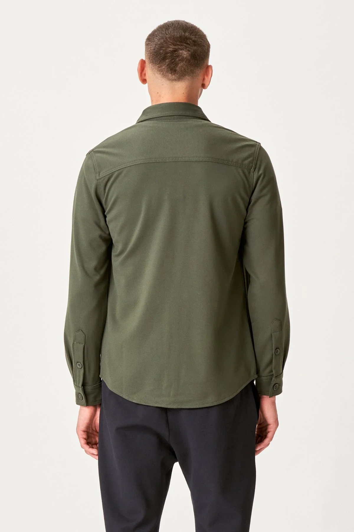 Performance Regular Overshirt - dunkle Olive - Image 5