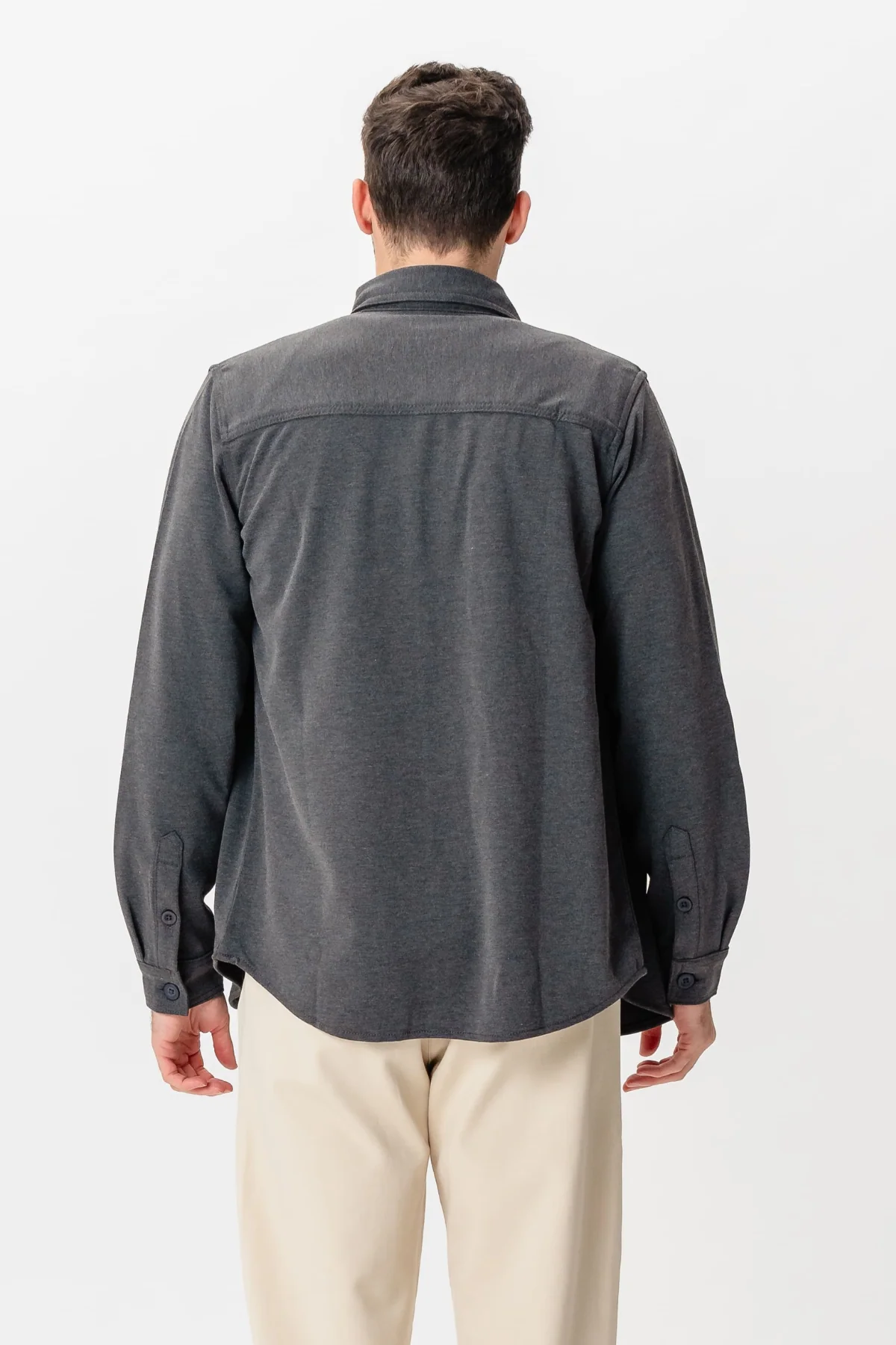 Performance Regular Overshirt - Holzkohle - Image 4
