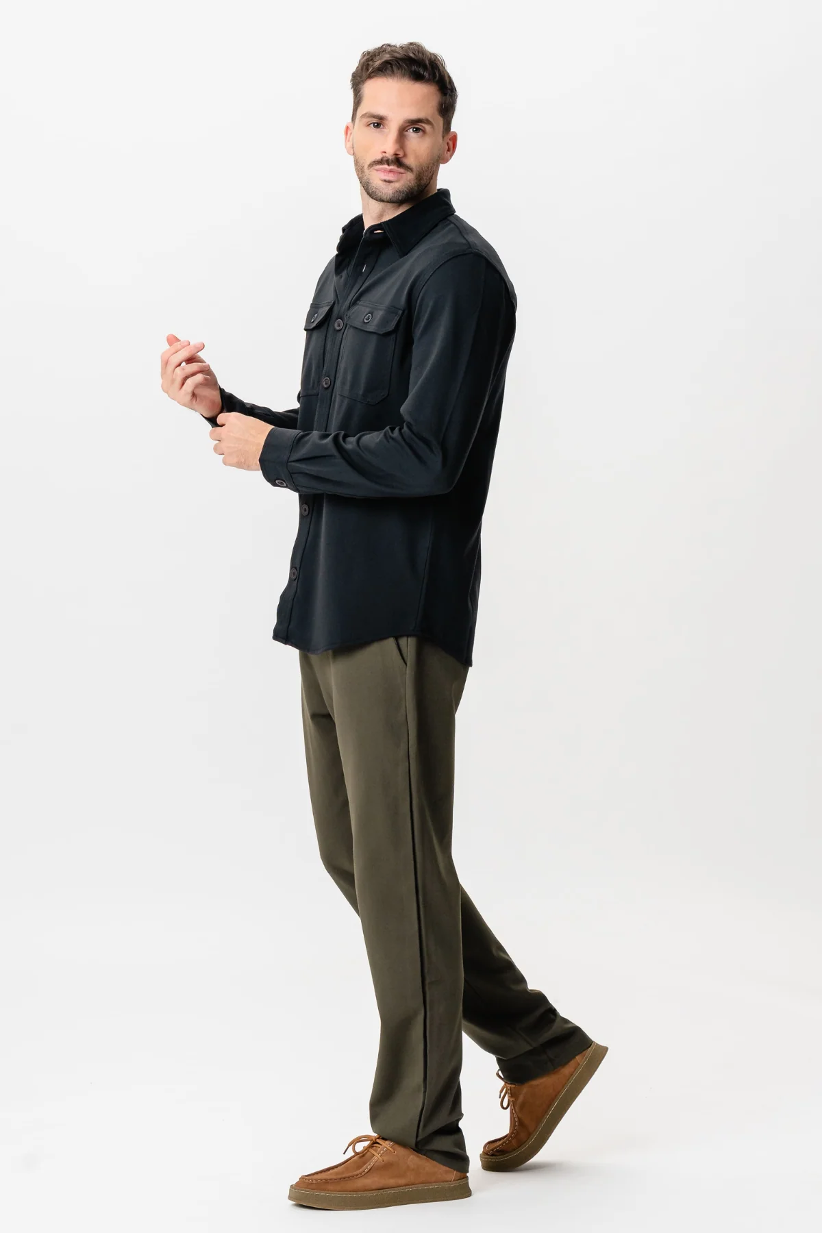 Performance Regular Overshirt - Schwarz - Image 9