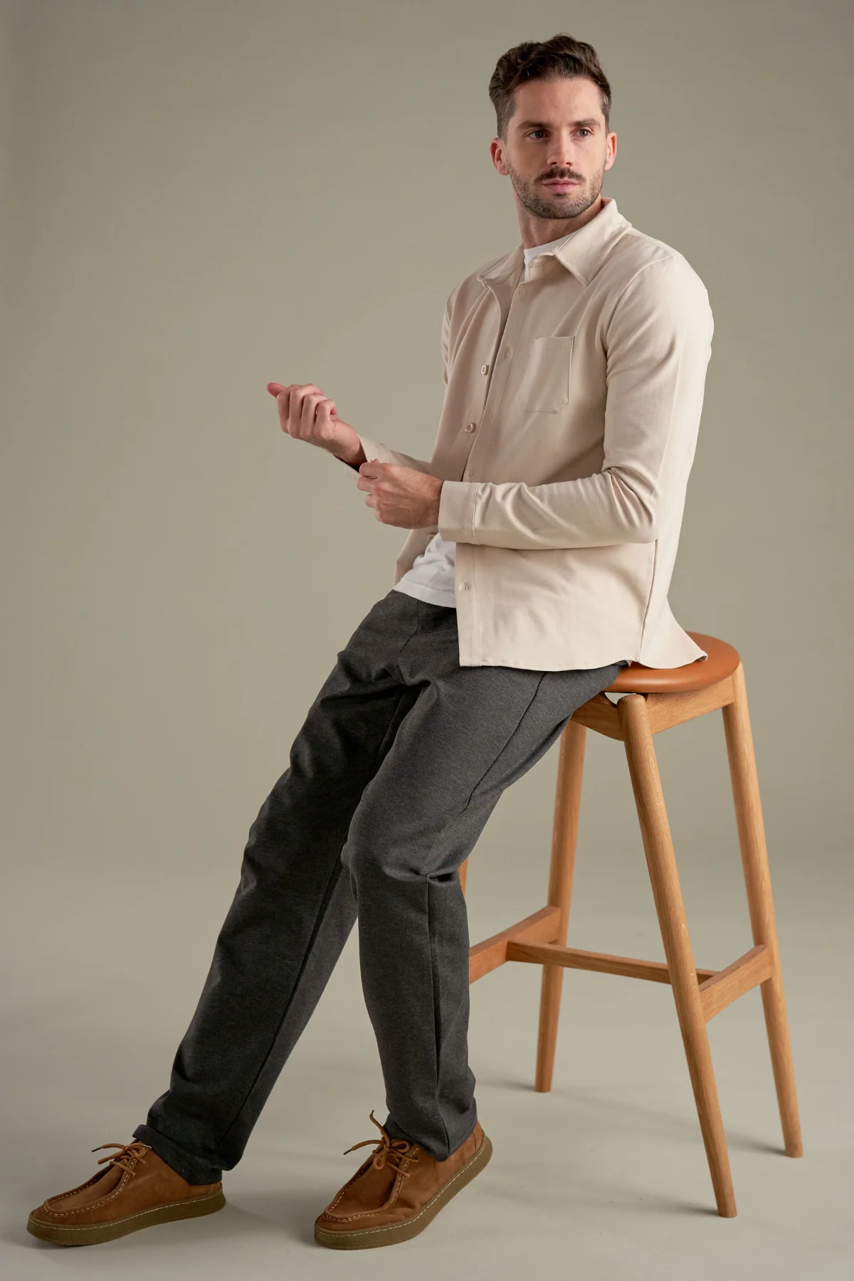 Performance Überhemd - Beige - Image 4