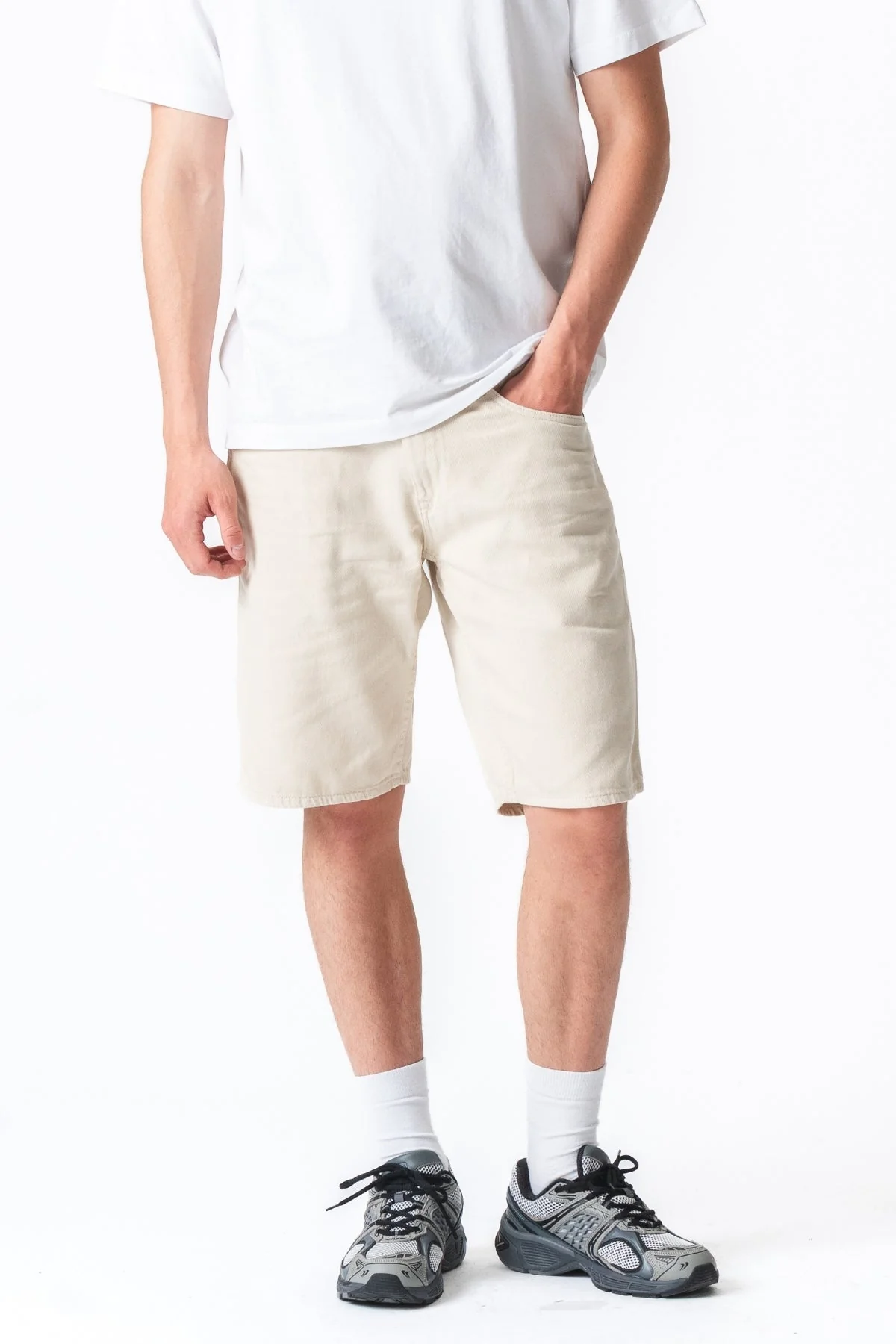 Philip Denim Shorts - Sand