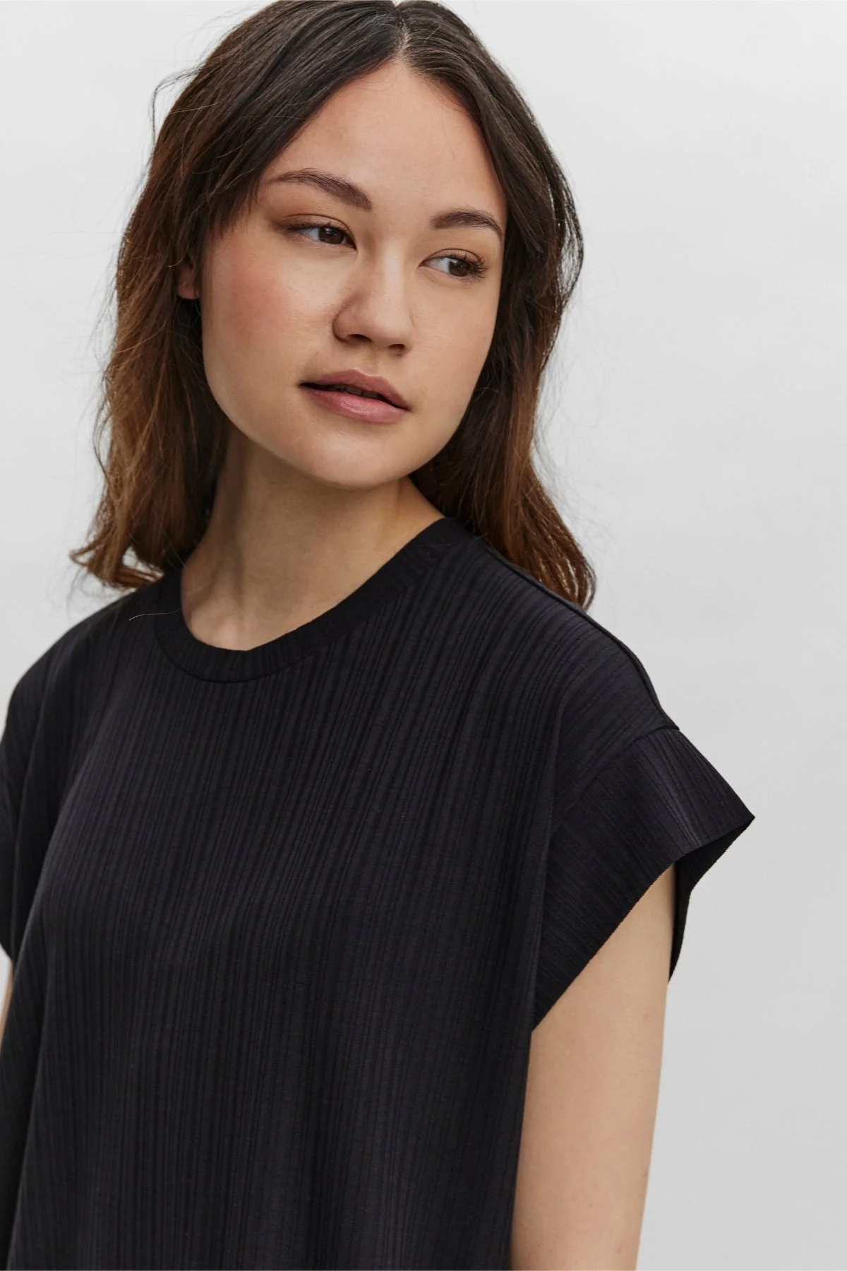 Phoenixy Cap Sleeve Calf Kleid - Schwarz - Image 2
