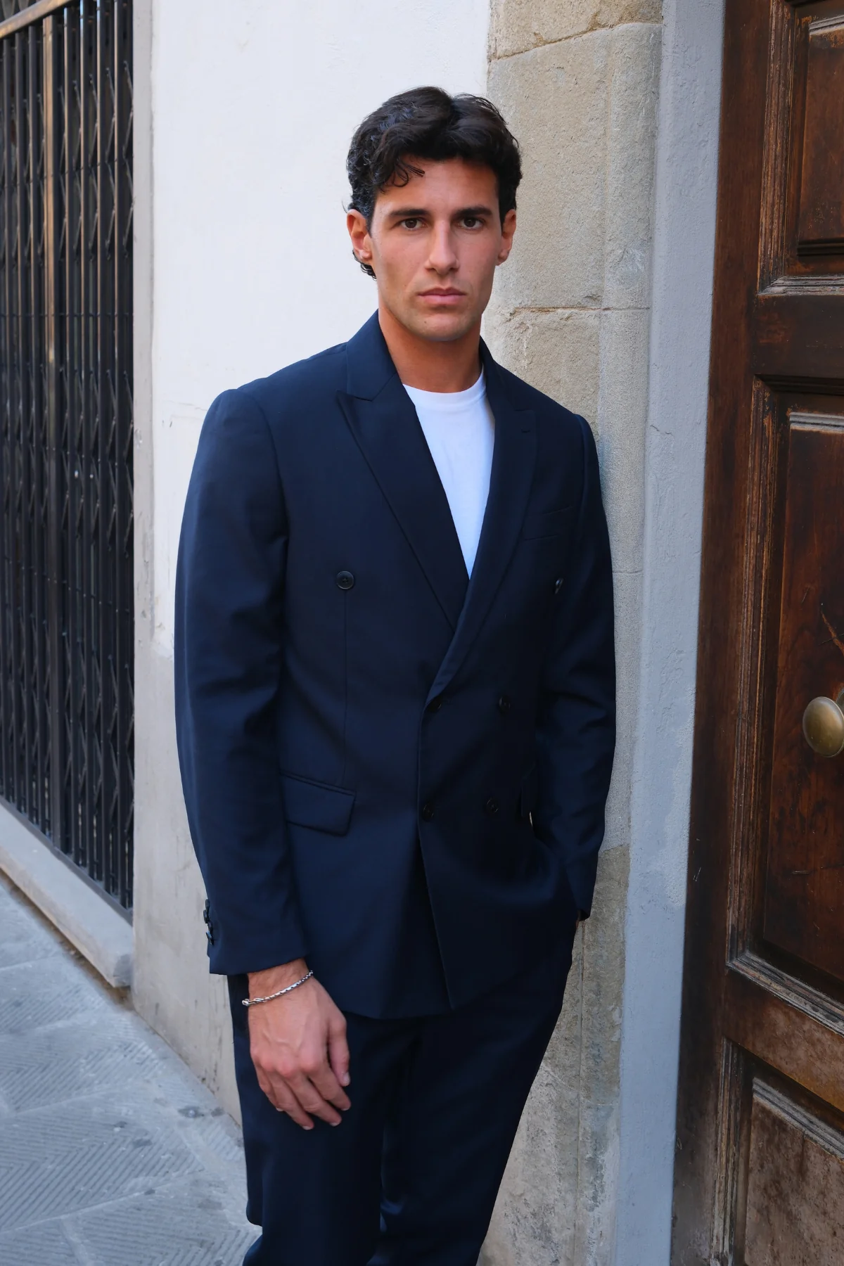 Premium Double Breasted Blazer - Marine - Image 2