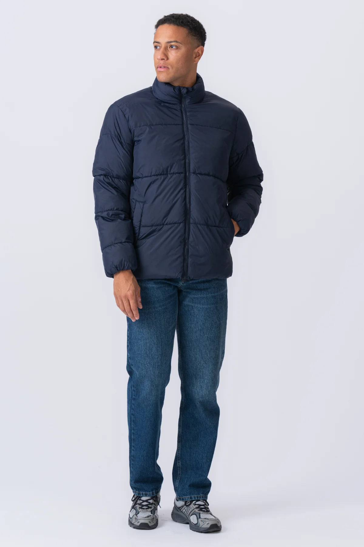 Pufferjacke - Marineblau - Image 10