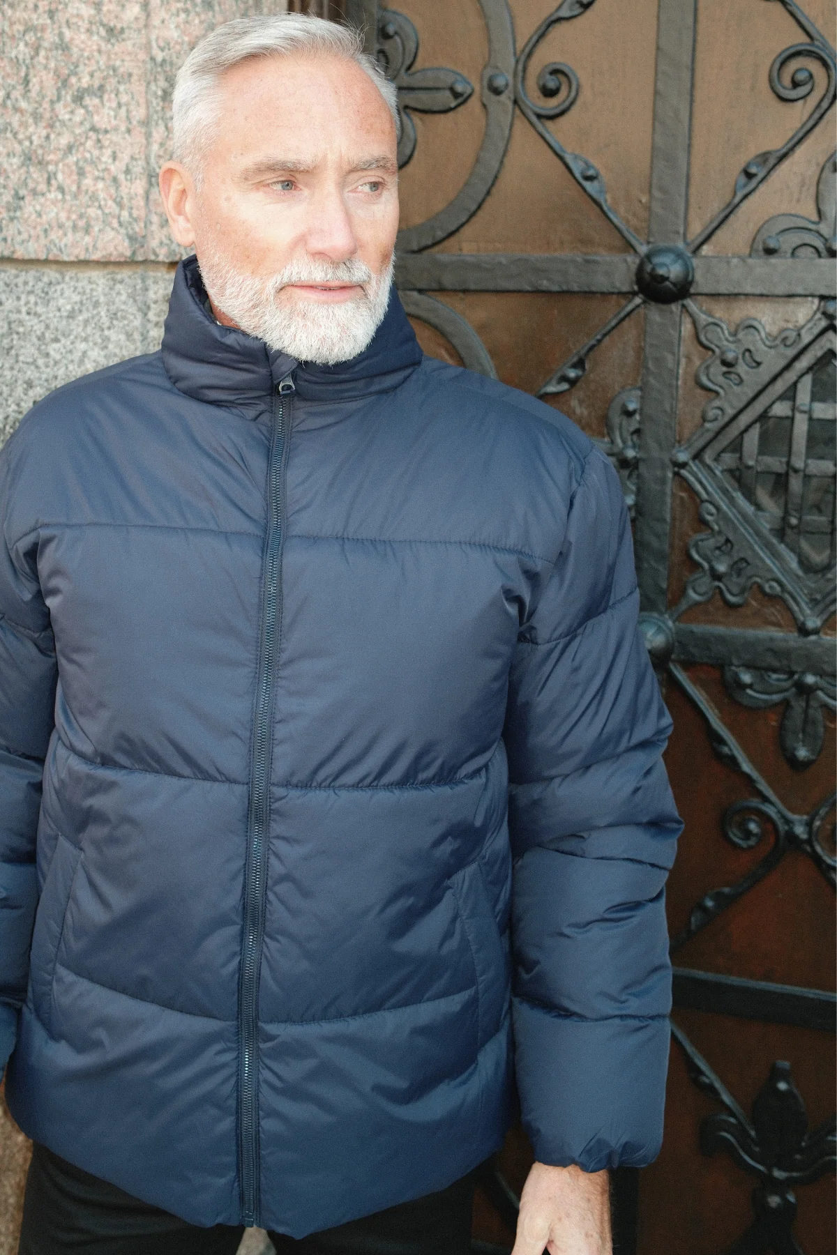 Pufferjacke - Marineblau - Image 3