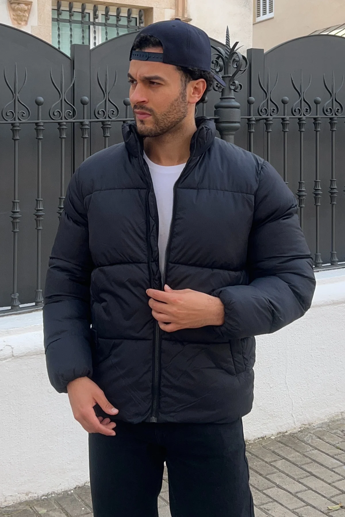 Pufferjacke - Marineblau - Image 4