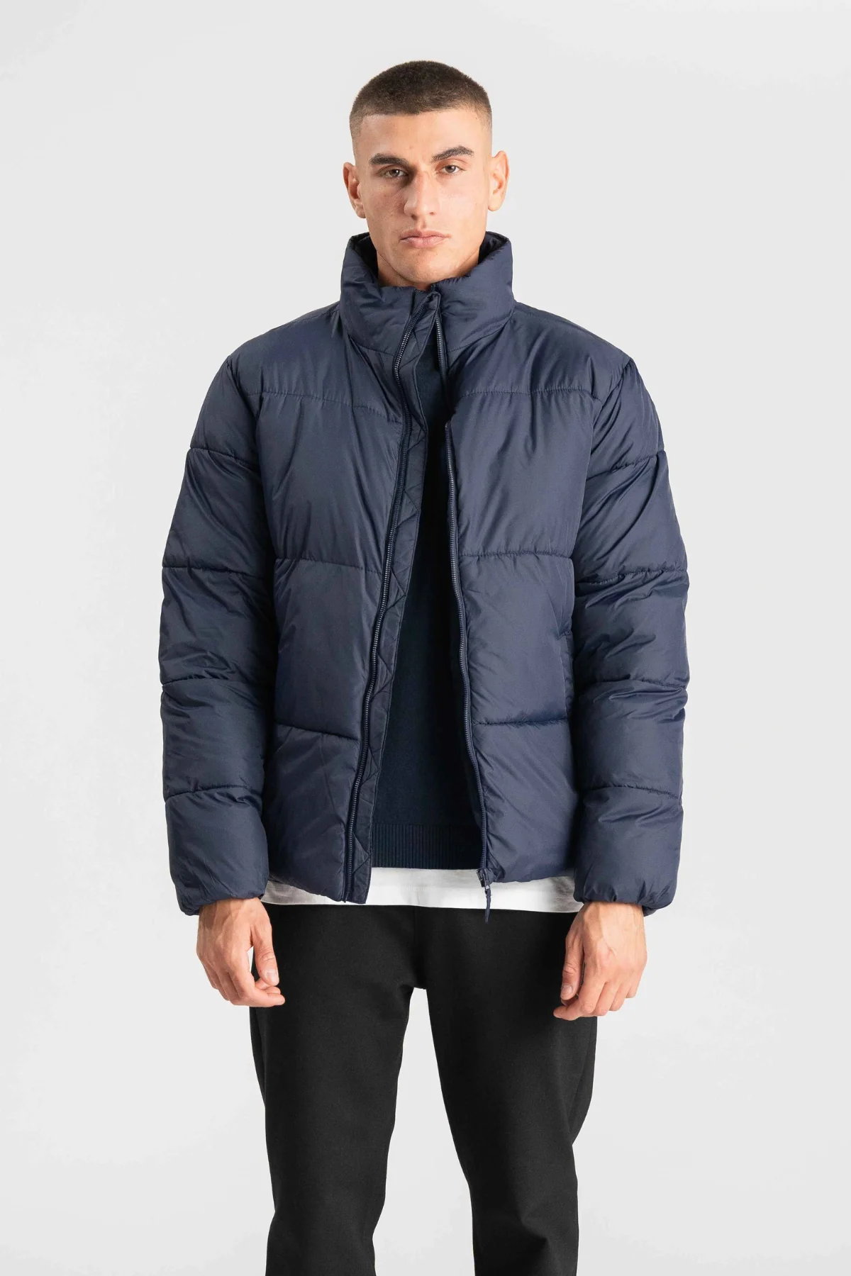 Pufferjacke - Marineblau - Image 7