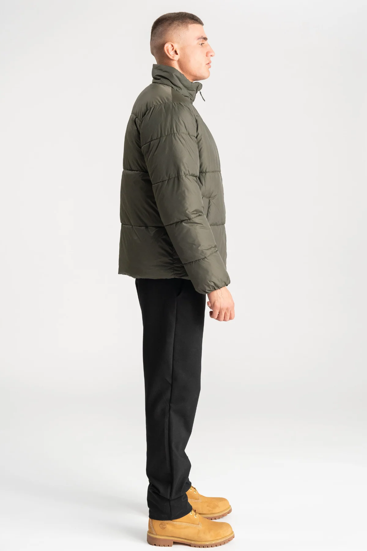 Pufferjacke - Olive - Image 10