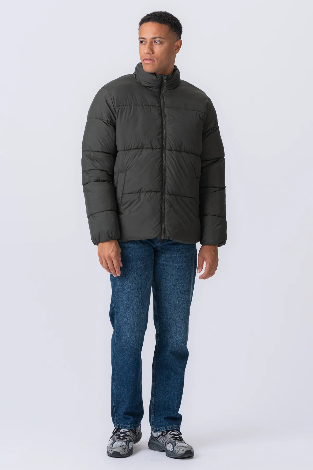 Pufferjacke - Olive - Image 11