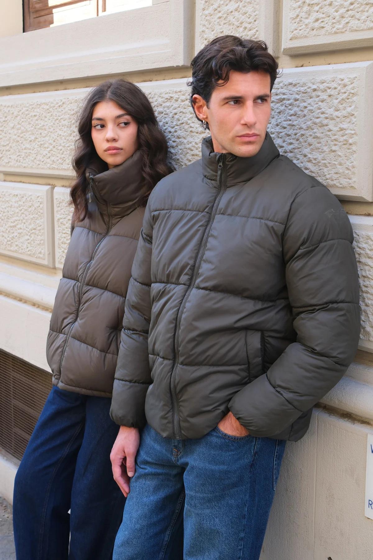Pufferjacke - Olive - Image 3