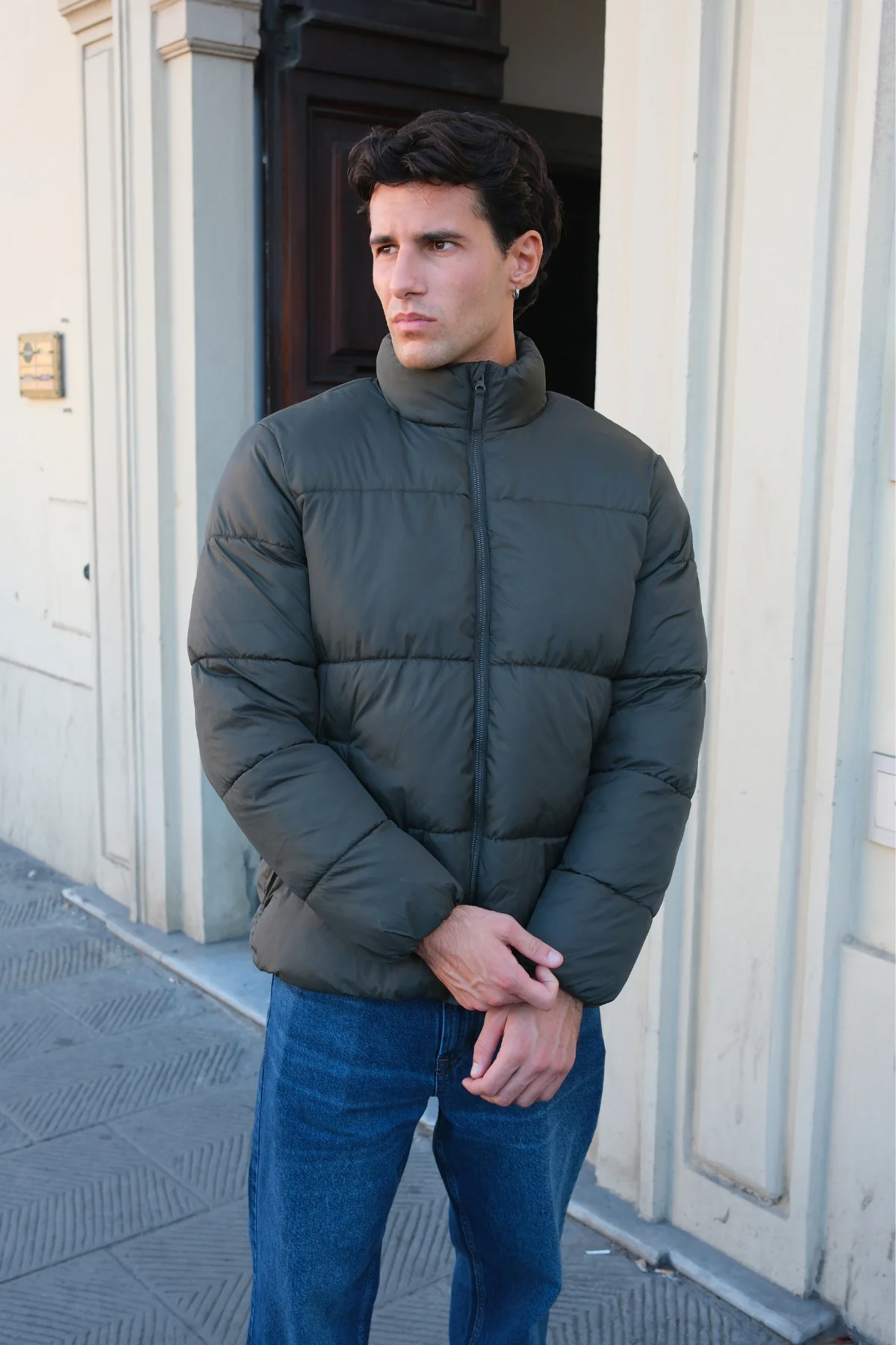 Pufferjacke - Olive - Image 4