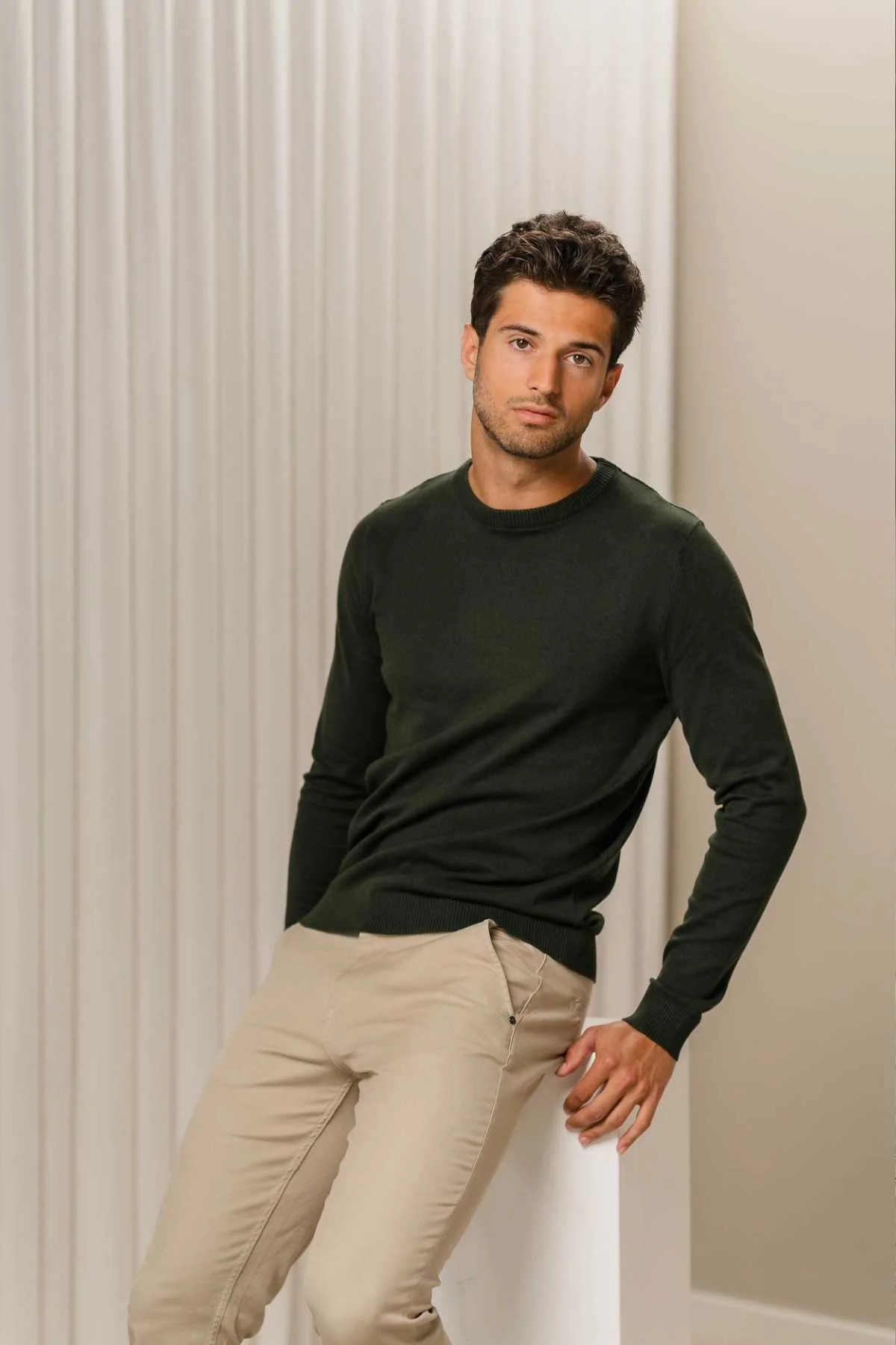 Pullover Roundneck - Armee - Image 2