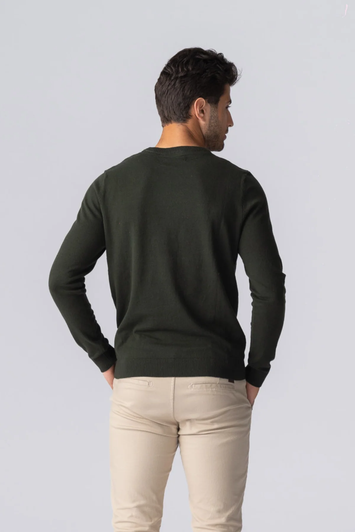 Pullover Roundneck - Armee - Image 3