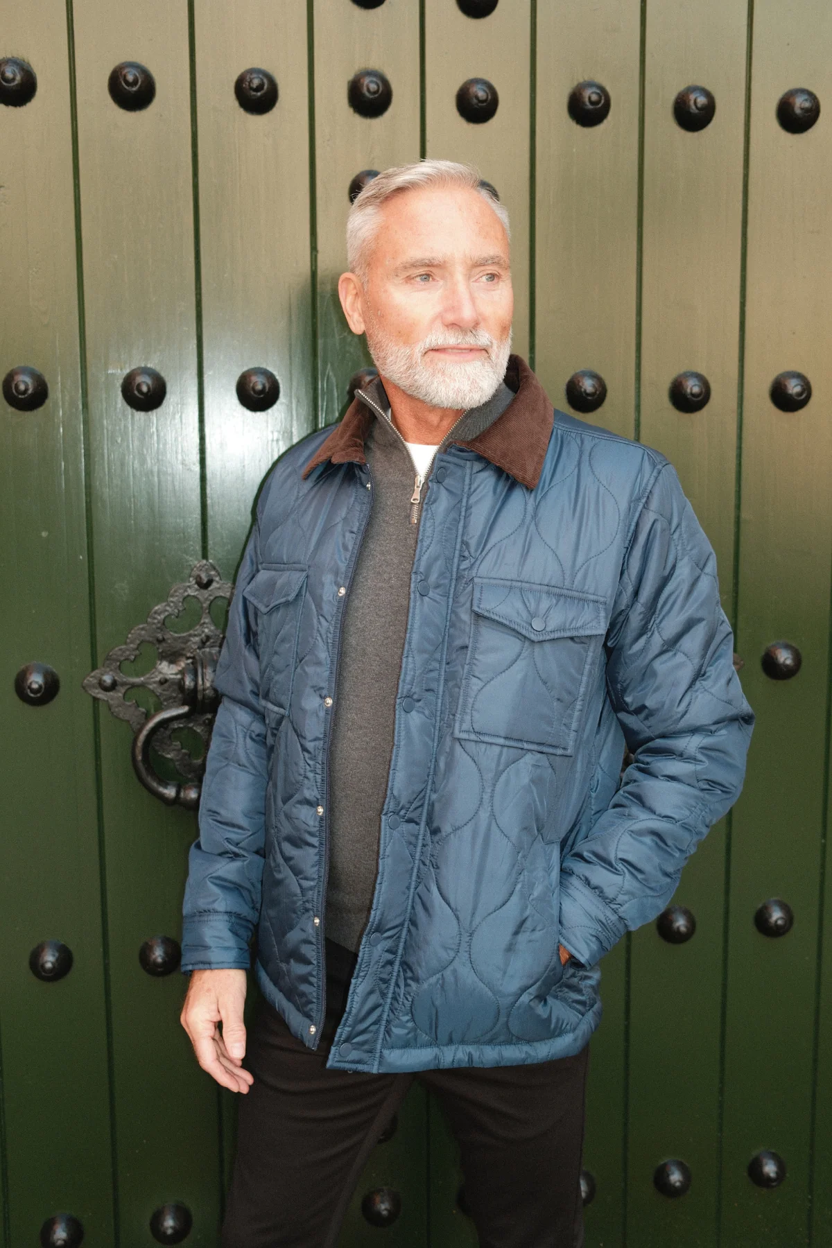 Steppjacke - Marineblau - Image 4