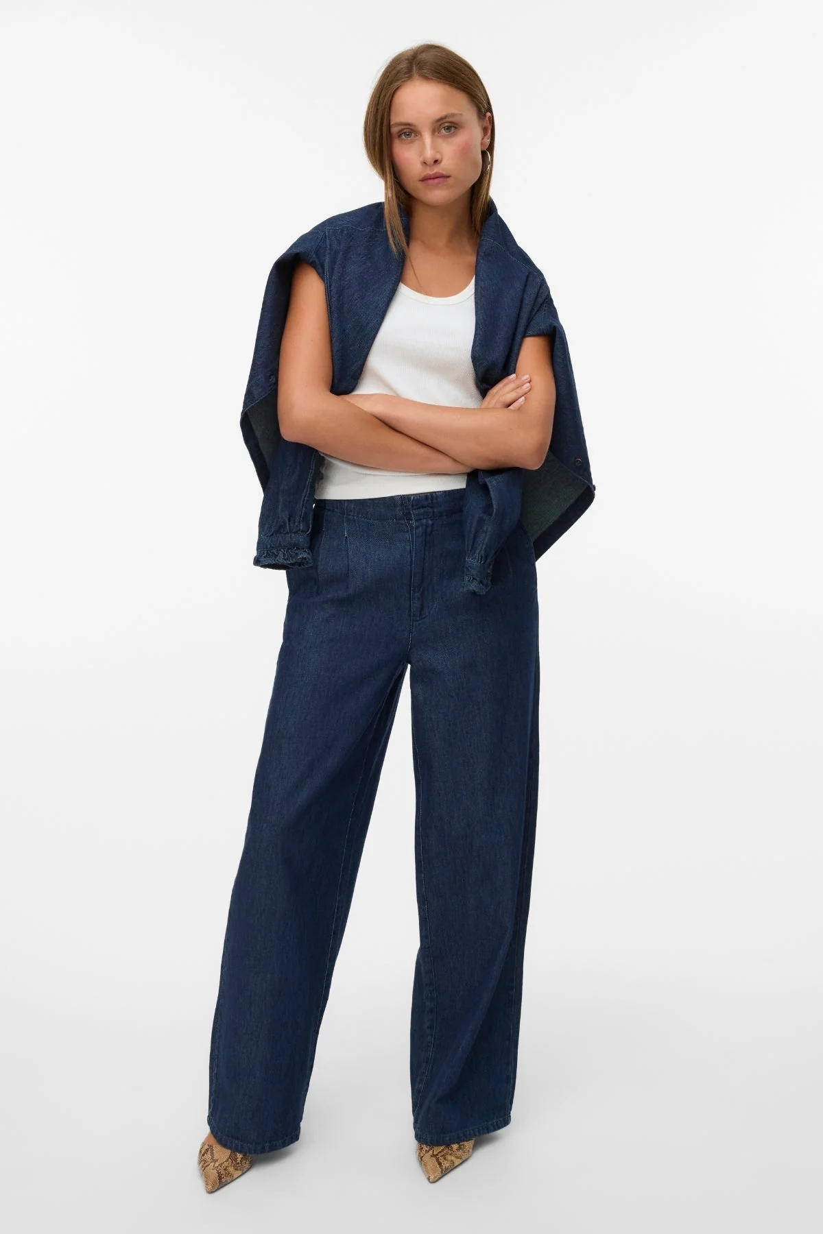 Rae Wide Jeans – Dunkelblauer Denim - Image 2