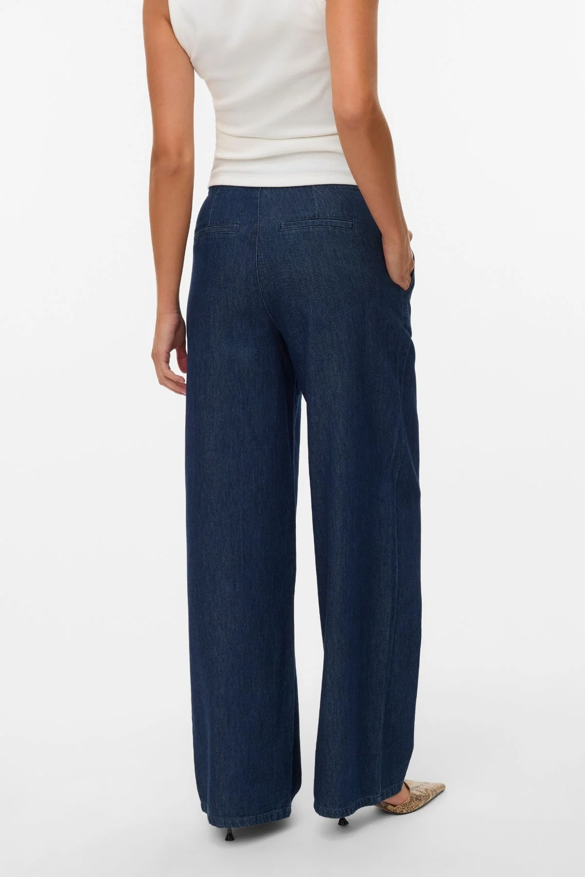 Rae Wide Jeans – Dunkelblauer Denim - Image 4