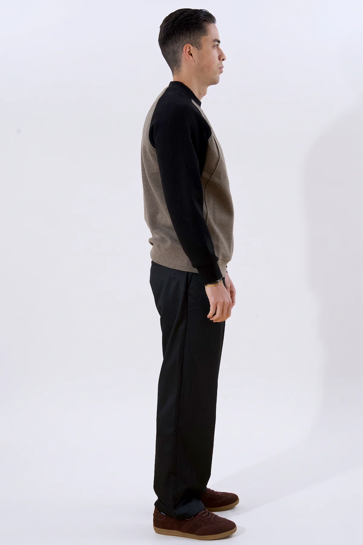 Pullover mit Raglanärmeln – Staubgrün - Image 3