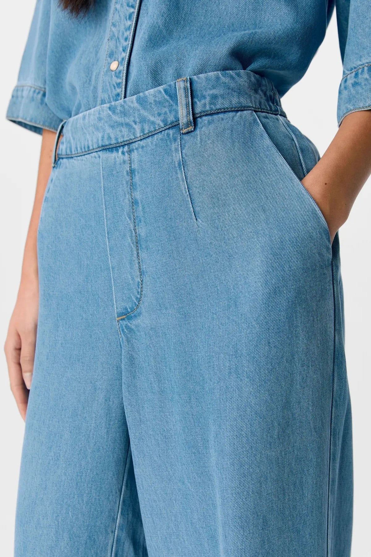 Rahmen Lisa breit Pants - Hellblauer Denim - Image 5