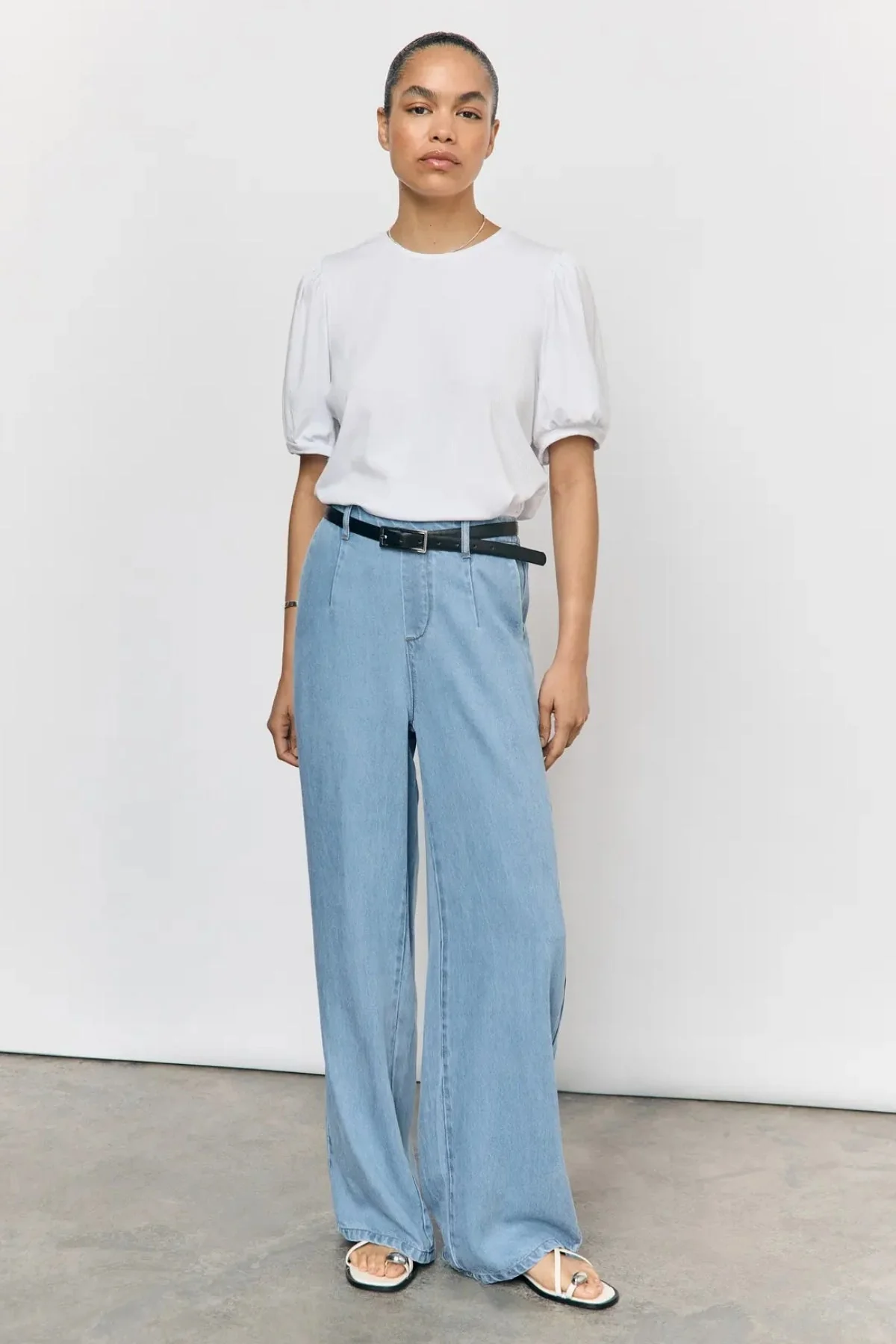 Rahmen Lisa breit Pants - Hellblauer Denim - Image 7