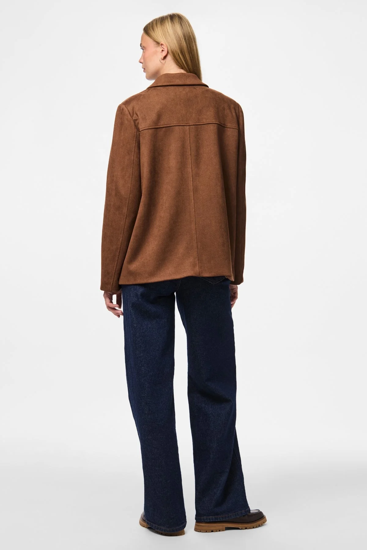 Gebürsteter Oberbekleidungsblazer Rakel – Downtown Brown - Image 4