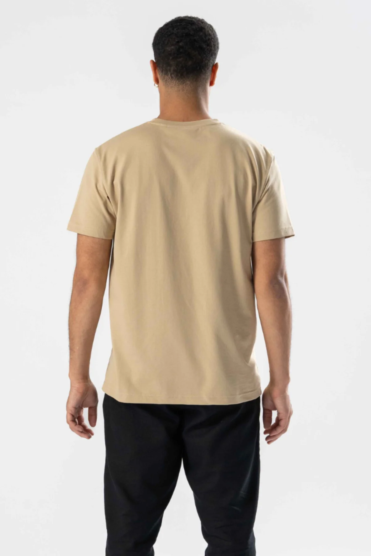 Regelmäßiges T -Shirt - Beige - Image 3