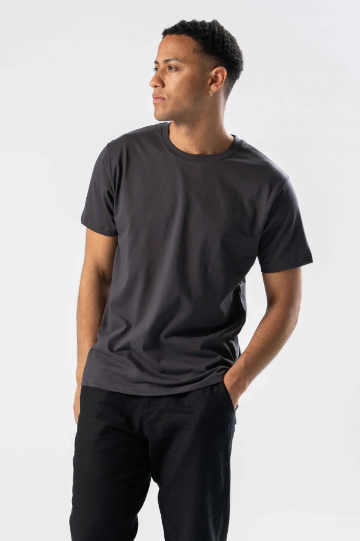 Regelmäßiges T -Shirt - grau - Image 3