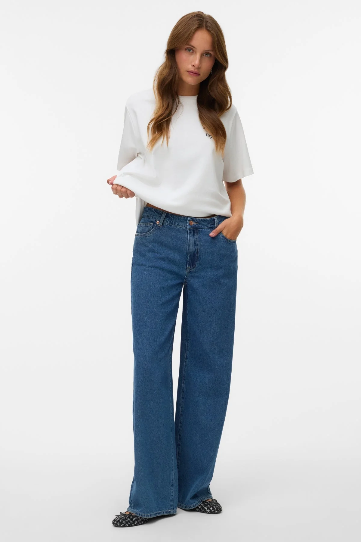 Remy Wide Jeans – Mittelblauer Denim - Image 2