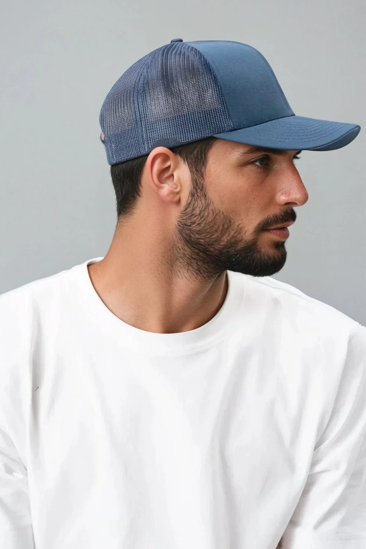 Retro Trucker Cap - Marine - Image 2