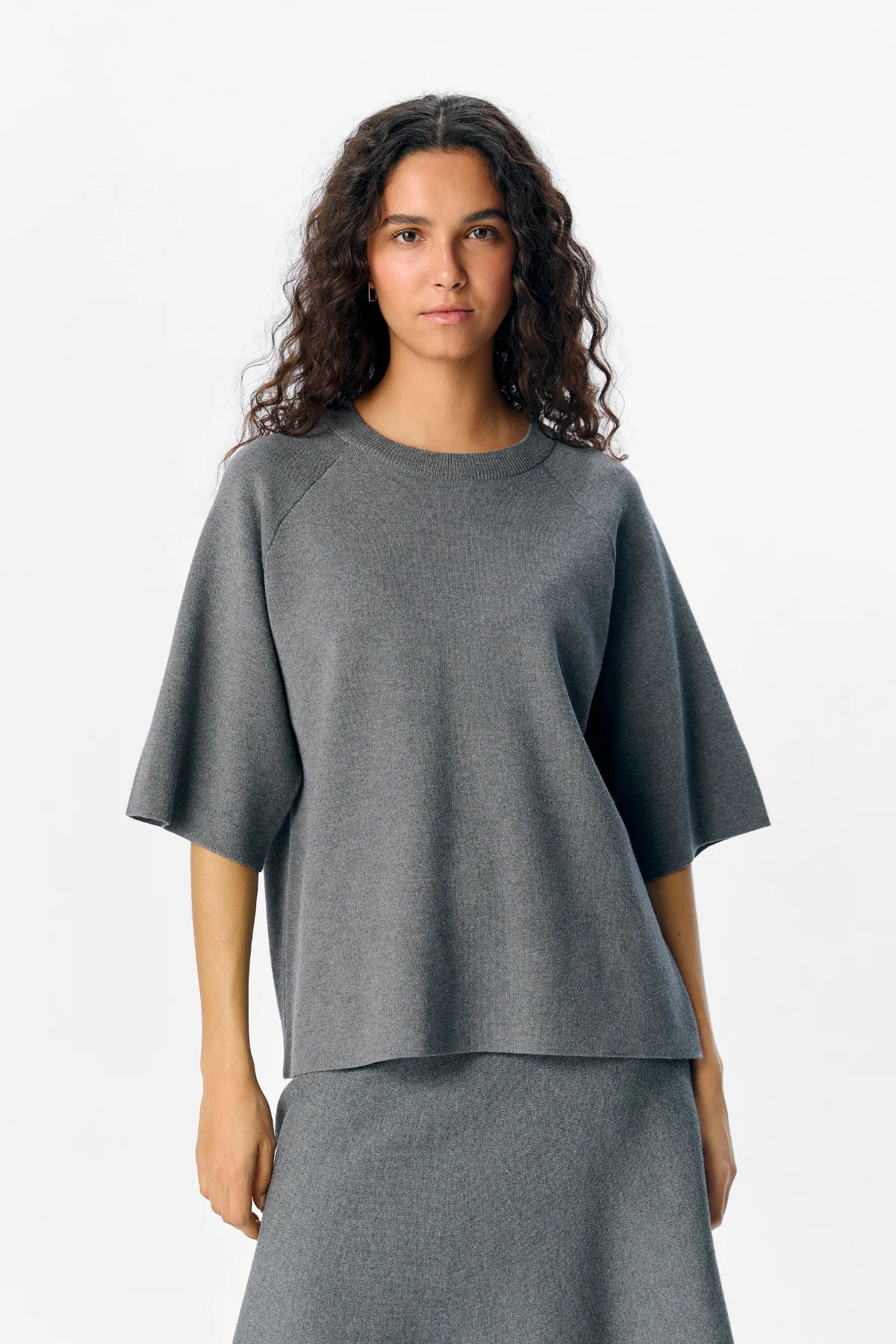 Reynard 2/4 Strickpullover - mittelgraue Melange