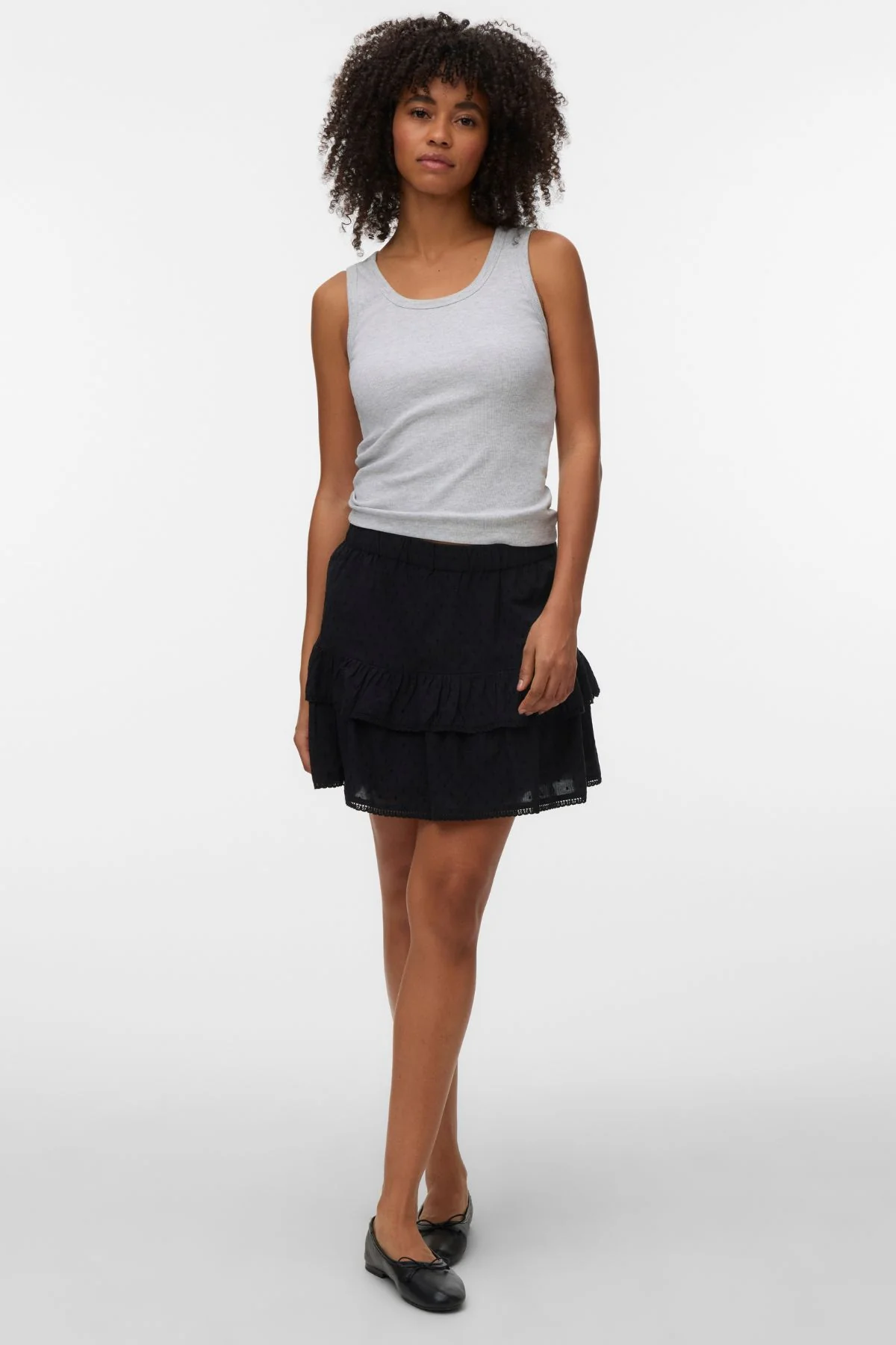 Rine Kurzer Rock - Schwarz - Image 3