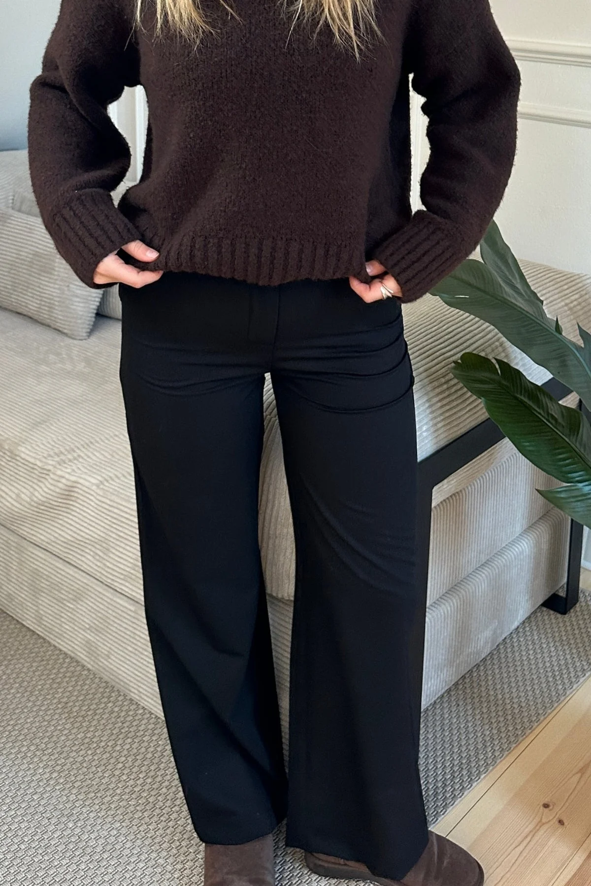 Rosalie Wide Pants - Schwarz - Image 2