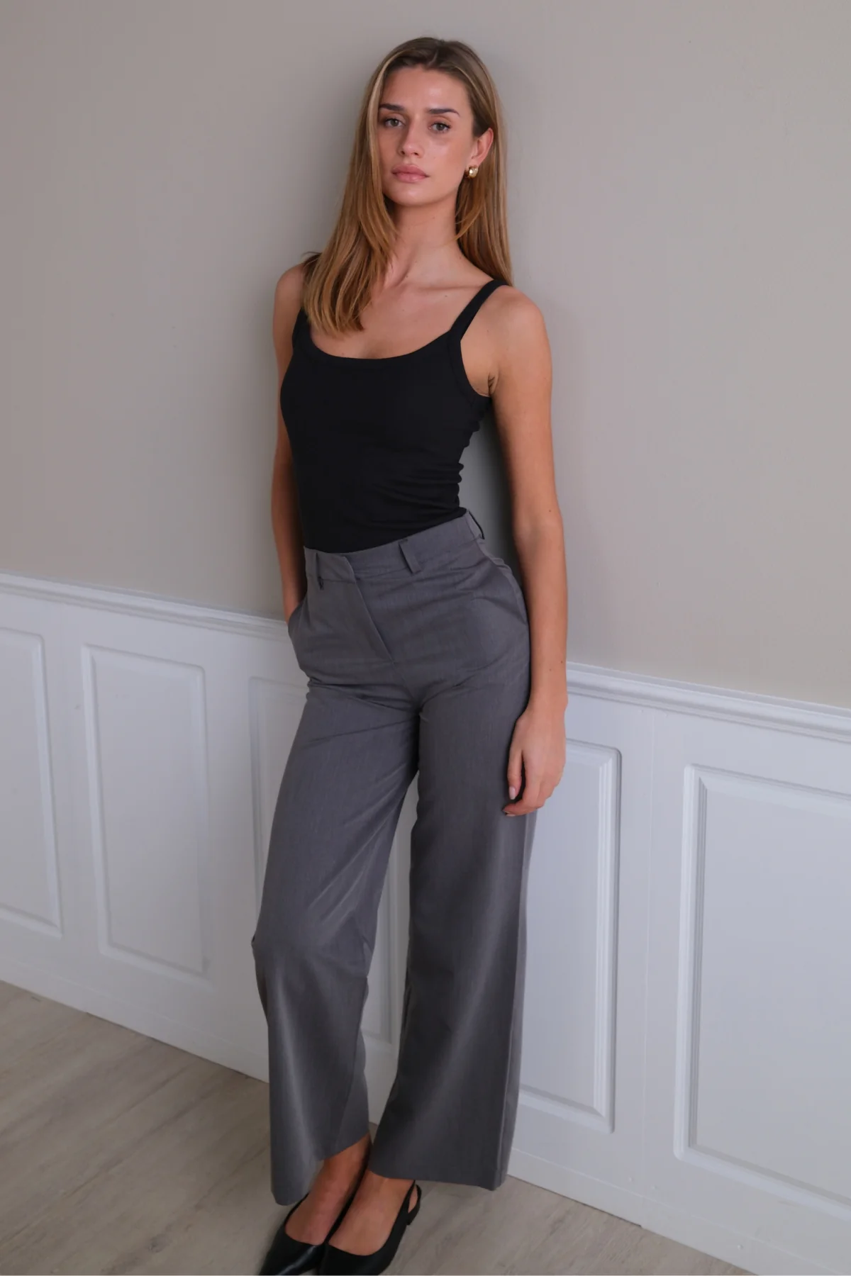Rosalie Wide Pants - Grau - Image 2