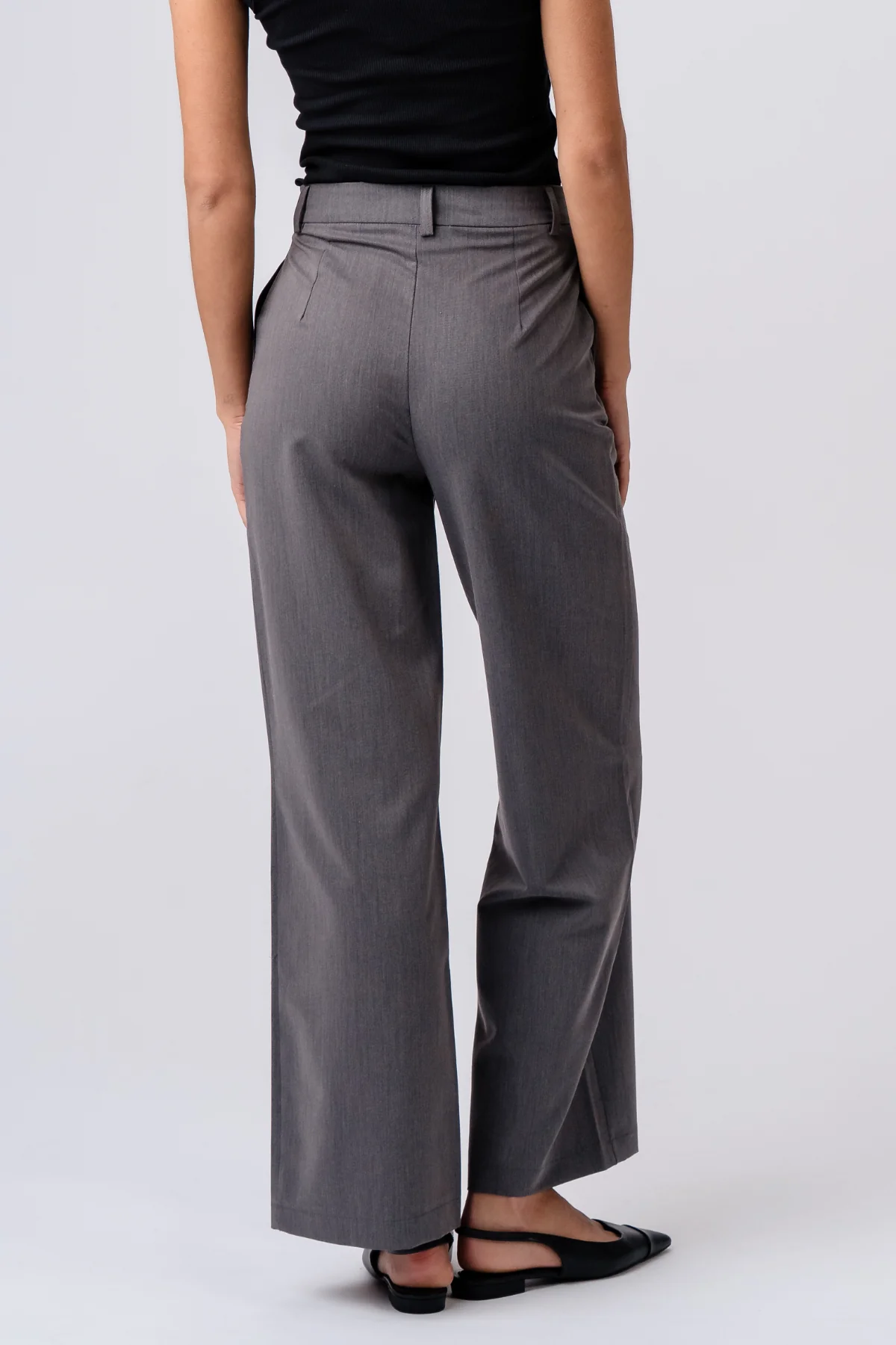 Rosalie Wide Pants - Grau - Image 6