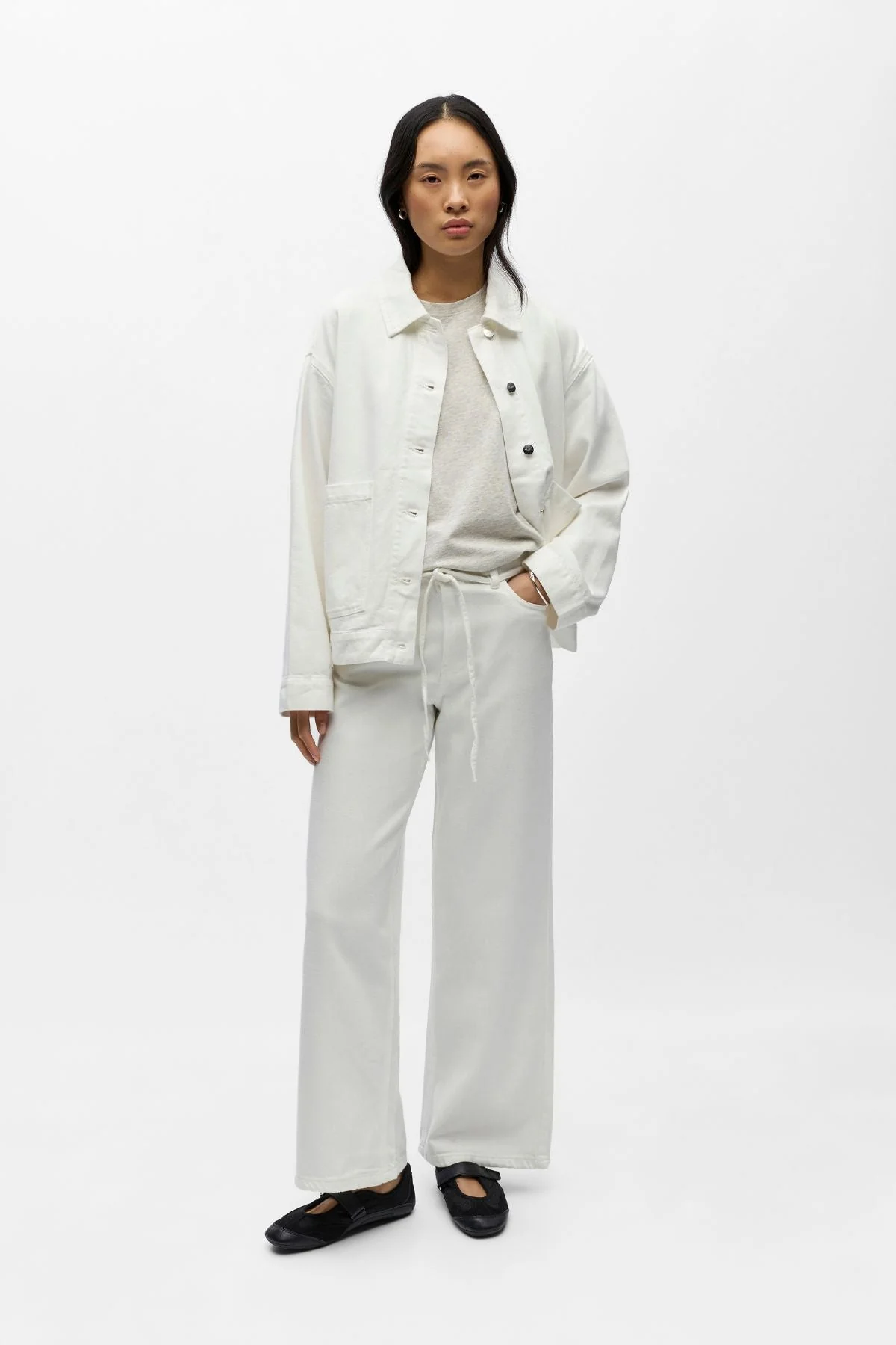 Rosie MW Wide Jeans – Cloud Dancer - Image 2