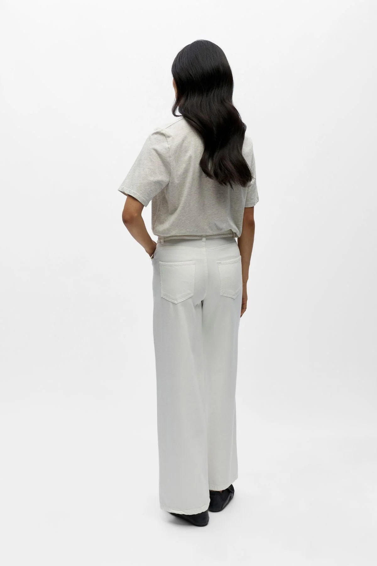 Rosie MW Wide Jeans – Cloud Dancer - Image 4