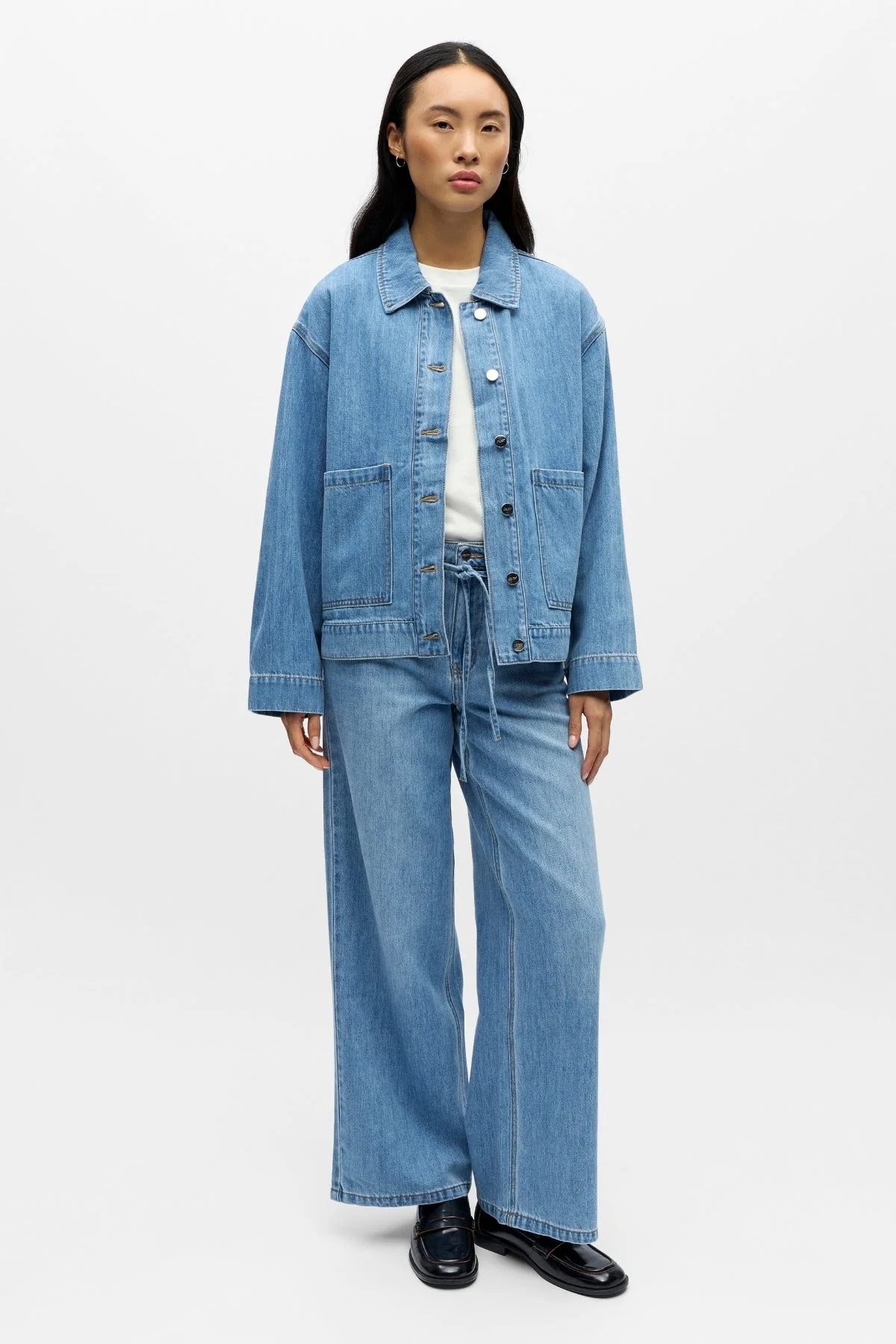 Rosie Overshirt – Hellblauer Denim - Image 2