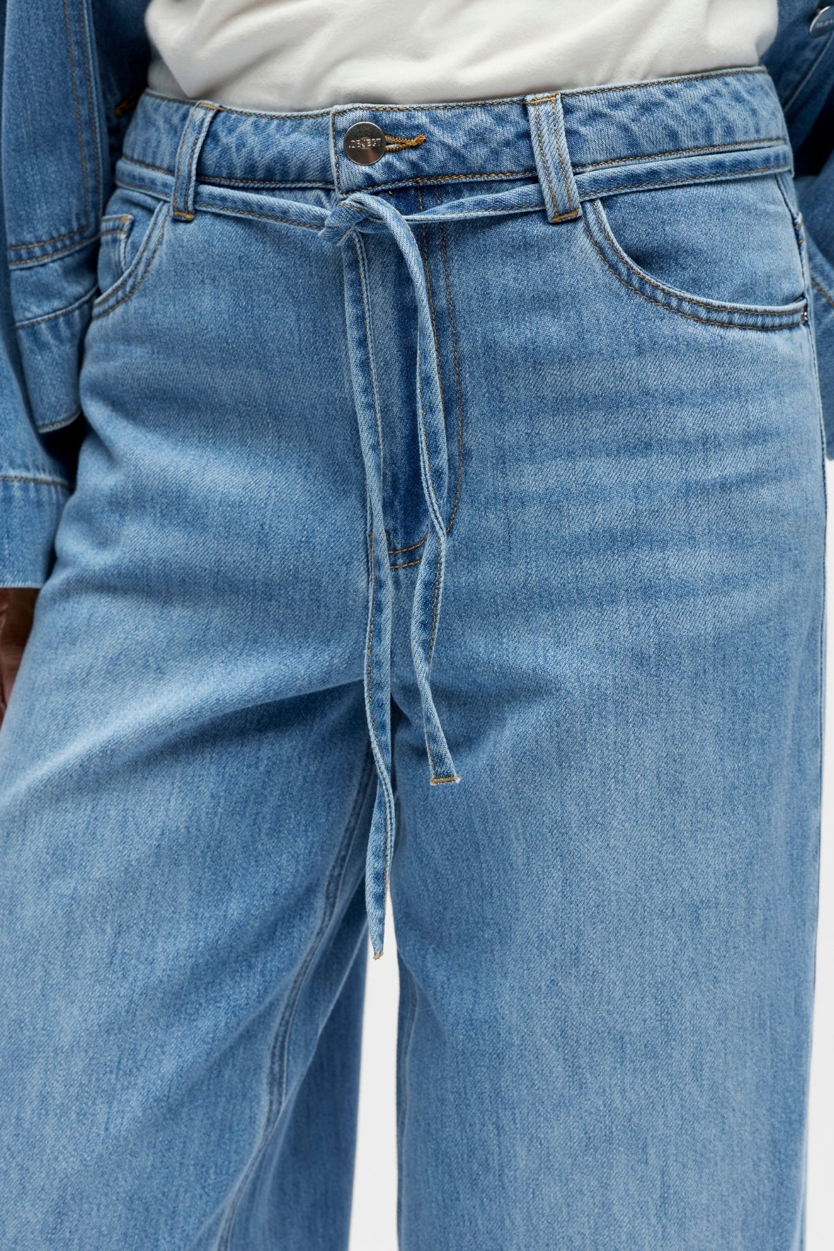 Rosie Wide Jeans – Hellblauer Denim - Image 3
