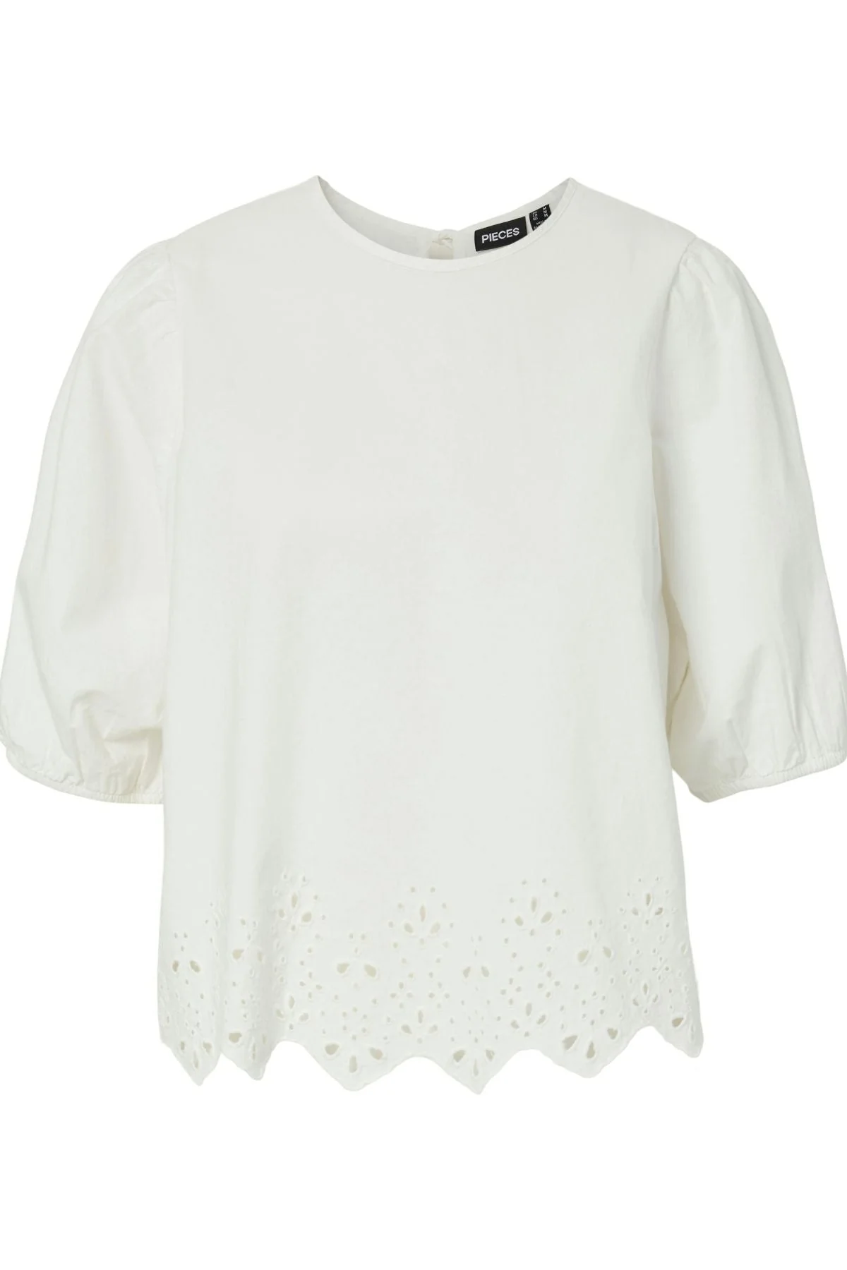 Salmina Neues Top – Cloud Dancer Stickerei