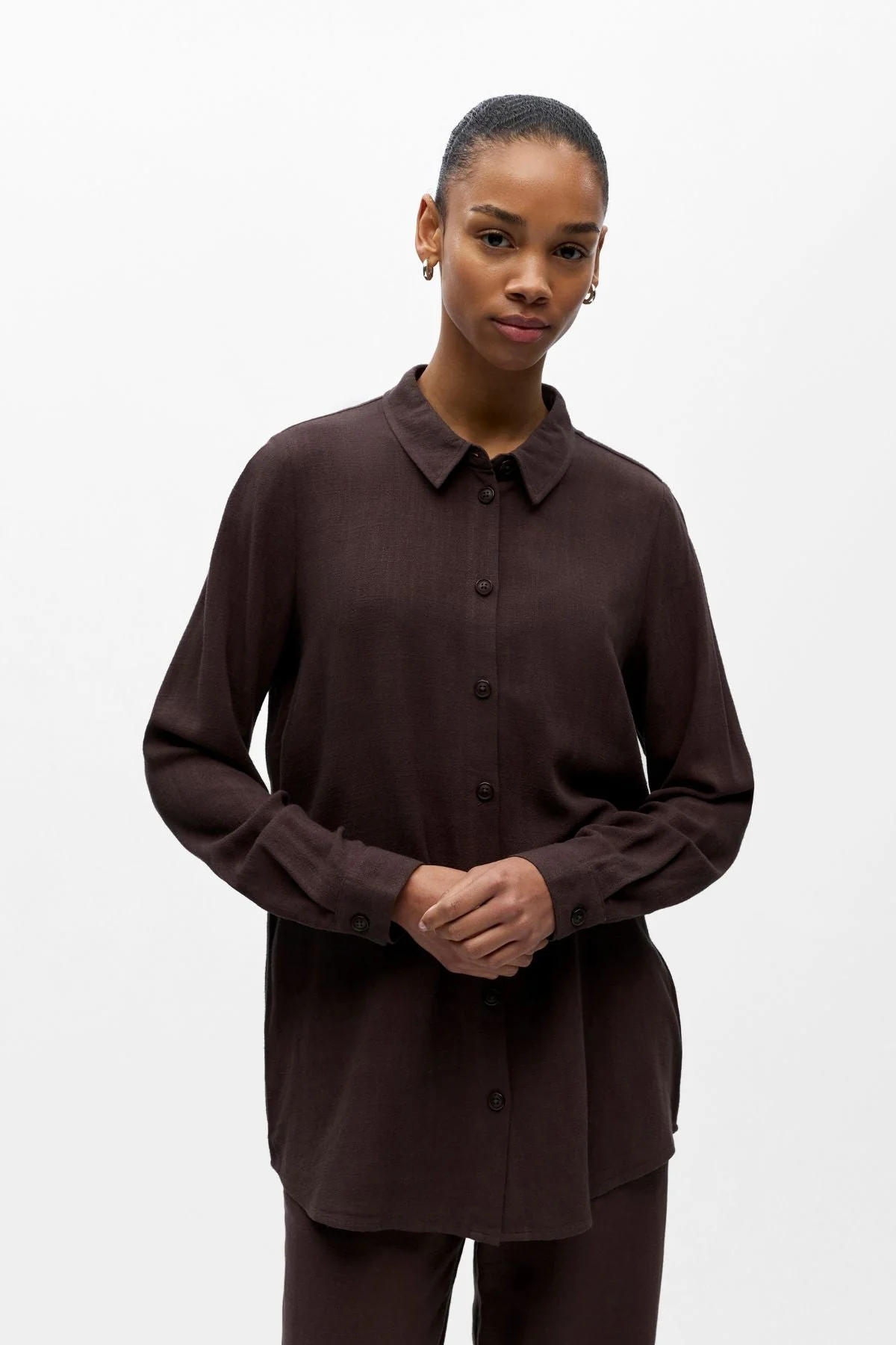 Sanne Hemd - Seal Brown