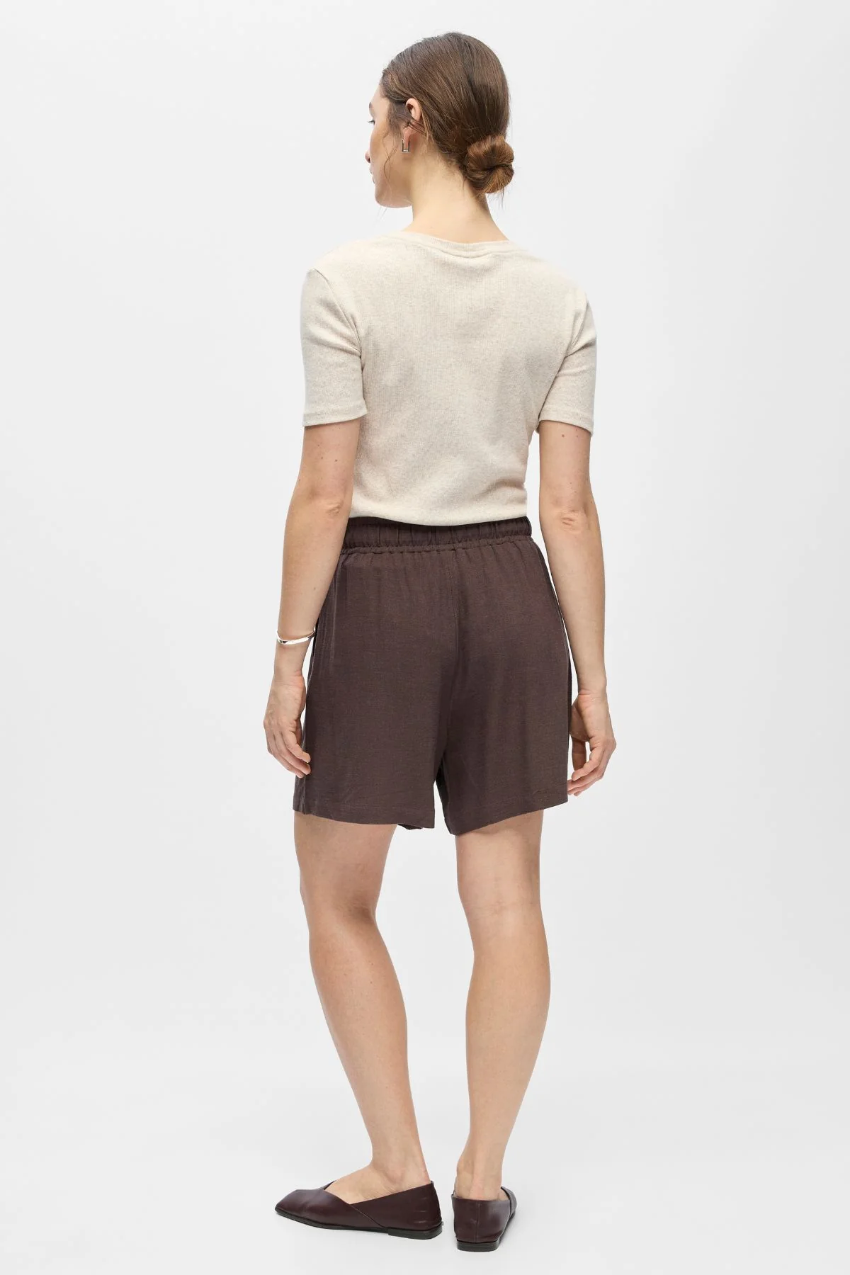Sanne Wide Shorts - Siegel Brown - Image 3