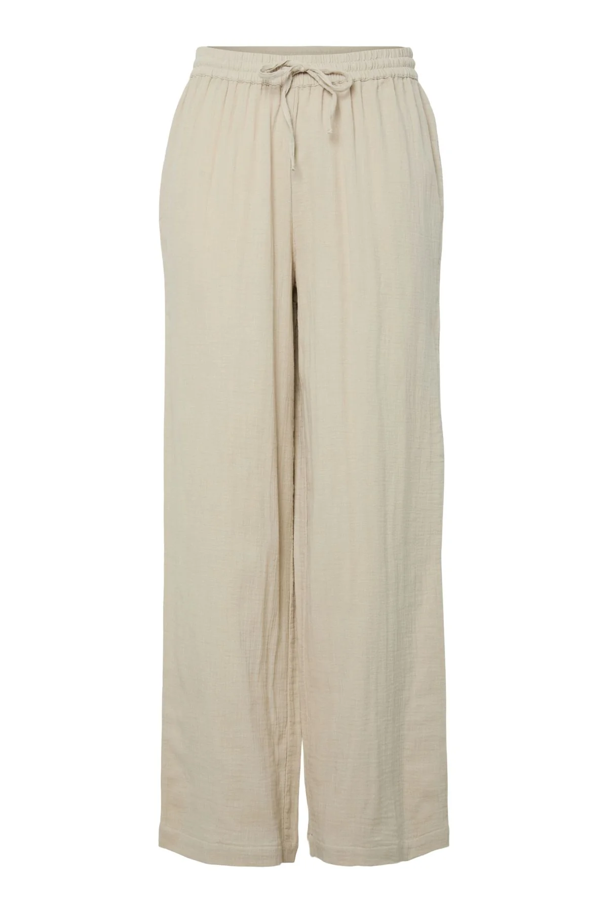 Sastina High-Waisted Wide Pants - Silberstreifen