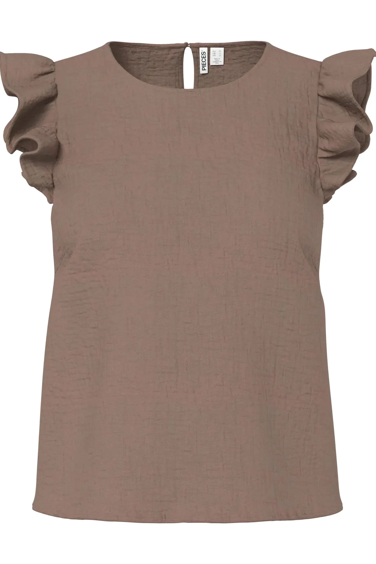 Sastina O-Neck Top – Kaffeequarz