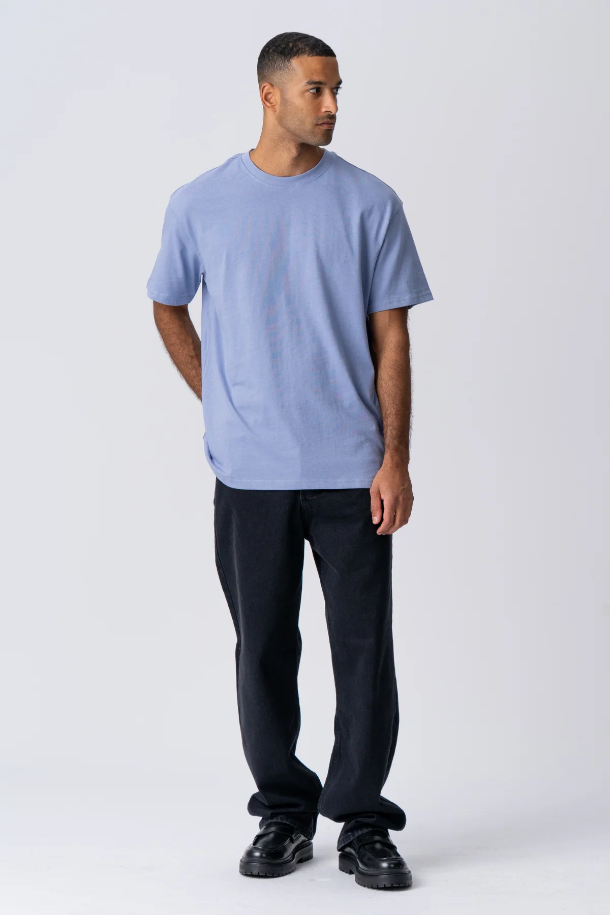 Schwer Oversized T -Shirt - Bratsche Blau - Image 2