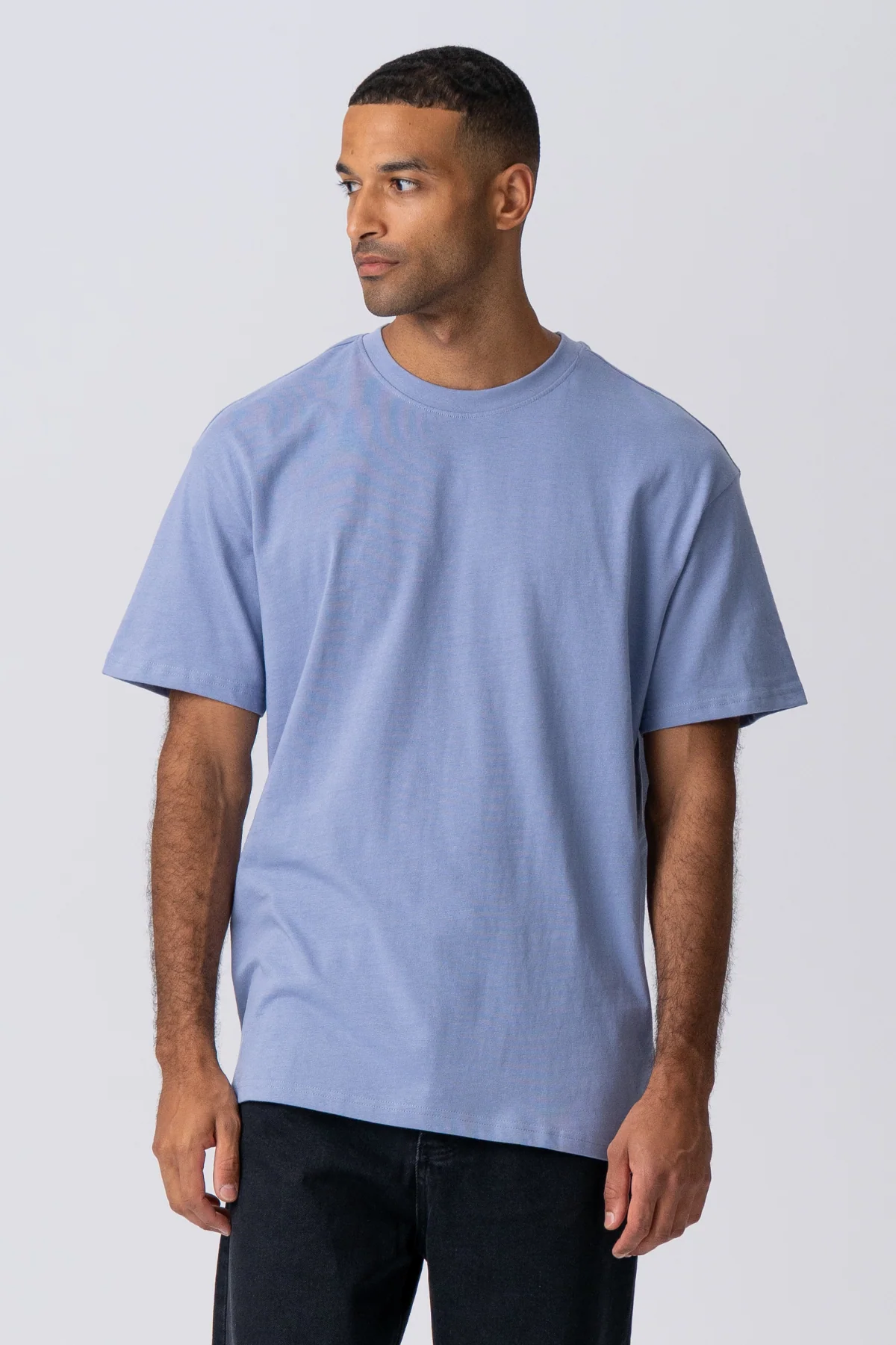 Schwer Oversized T -Shirt - Bratsche Blau - Image 3