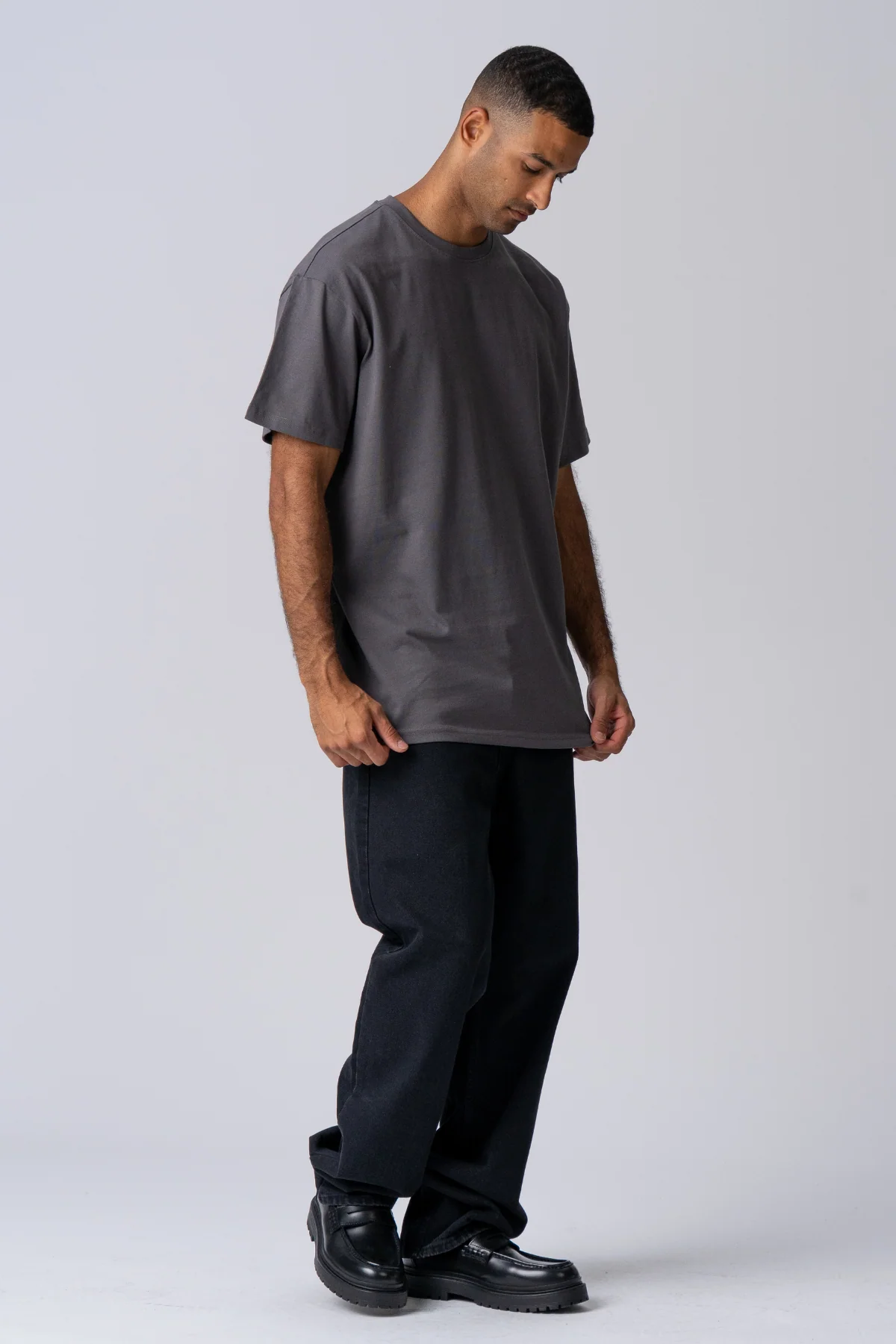 Schwer Oversized T -Shirt - Dunkelgrau - Image 2