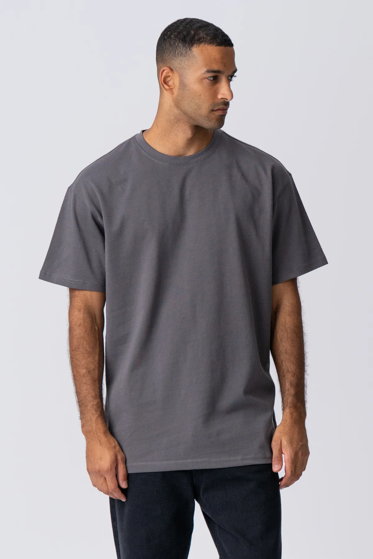 Schwer Oversized T -Shirt - Dunkelgrau - Image 3