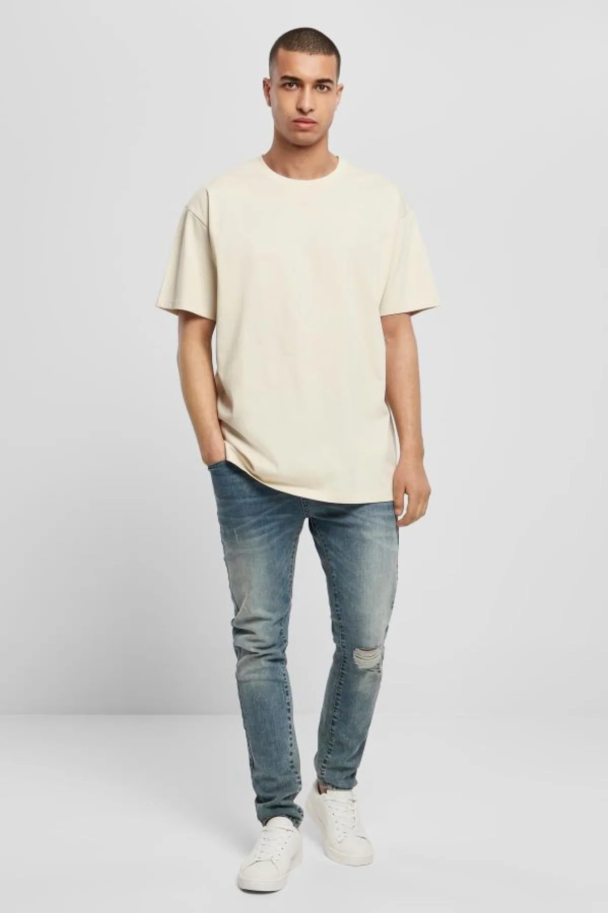 Schwer Oversized T -Shirt - Sand - Image 2