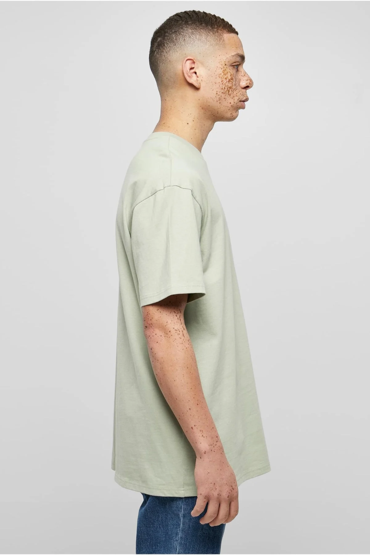 Schwer Oversized T -Shirt - weiche Salvia - Image 3